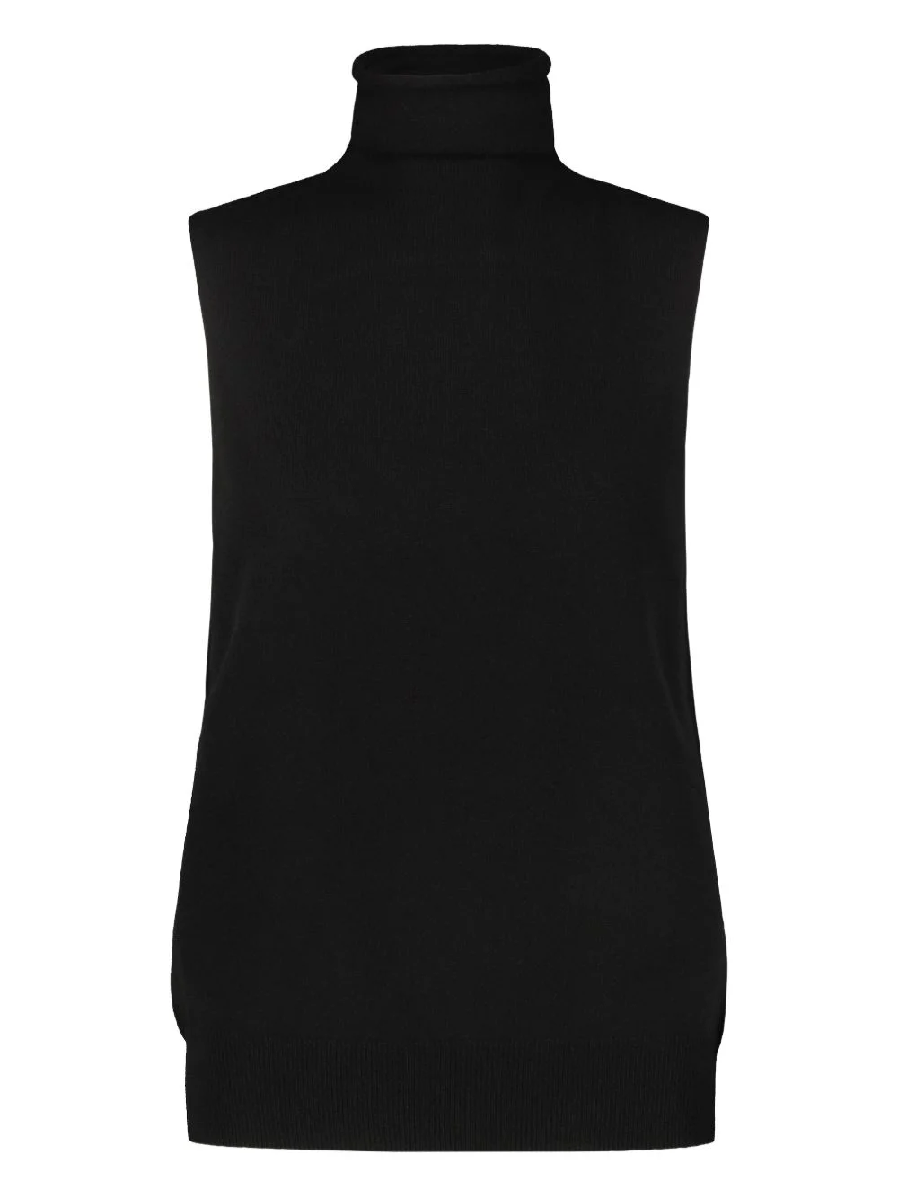 roll-neck cashmere vest - 1
