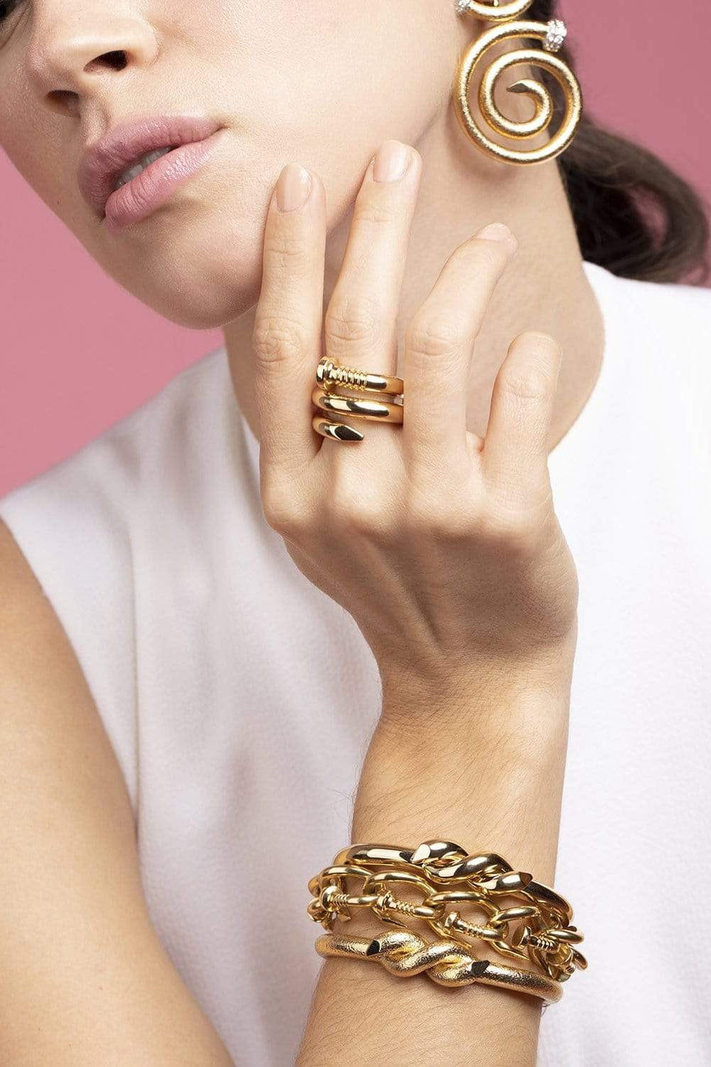 Bent Nail Link Bracelet - 2