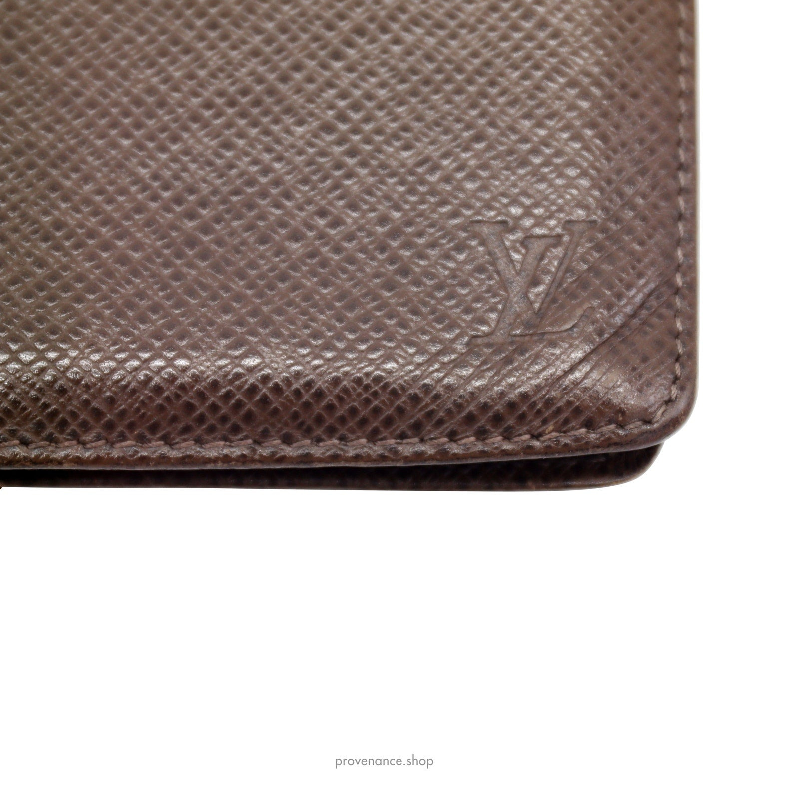 Louis Vuitton Brazza Long Wallet - Grizzli Taiga Leather - 5