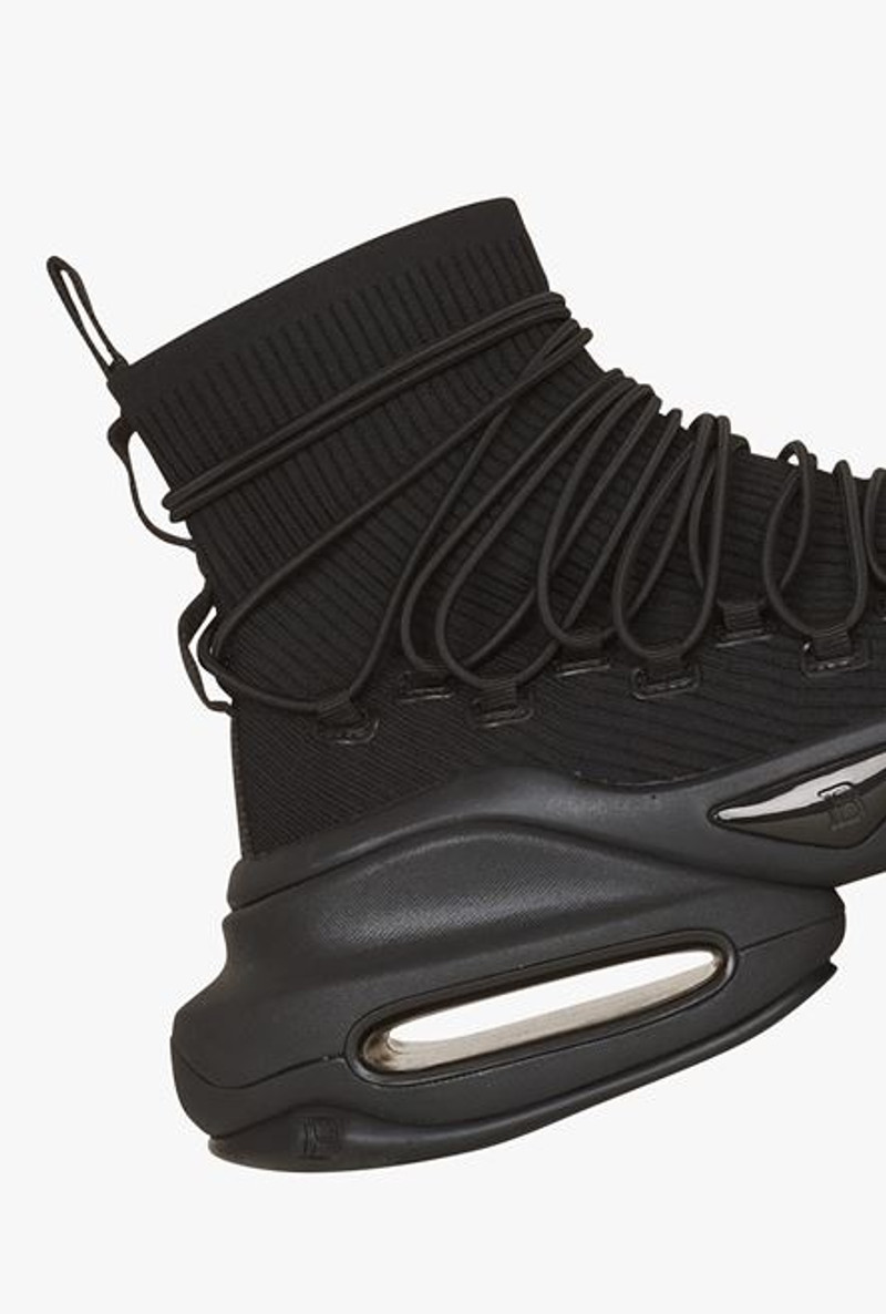 Black knit and suede B-Bold high-top sneakers 7