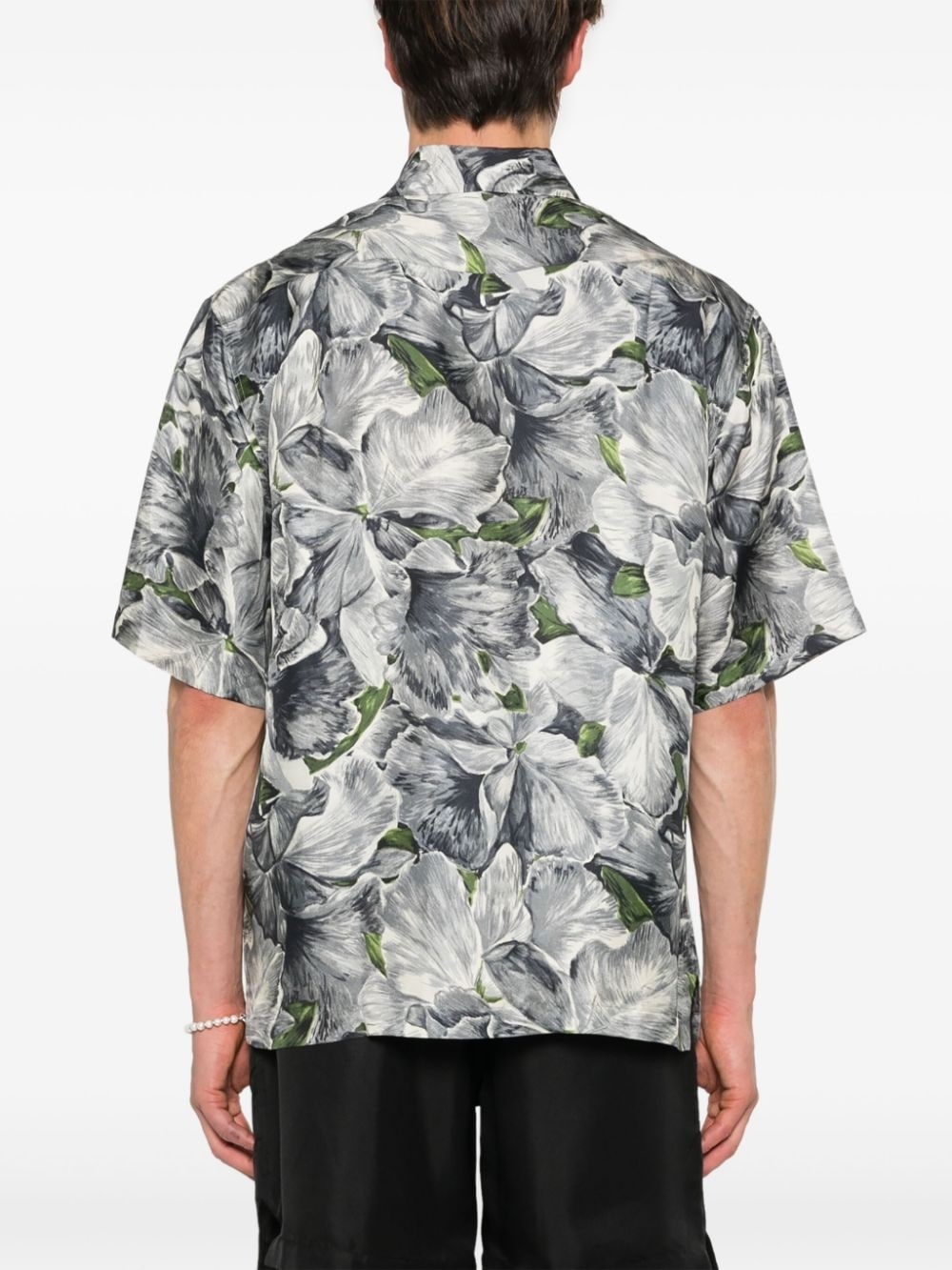 floral-print bowling shirt - 4