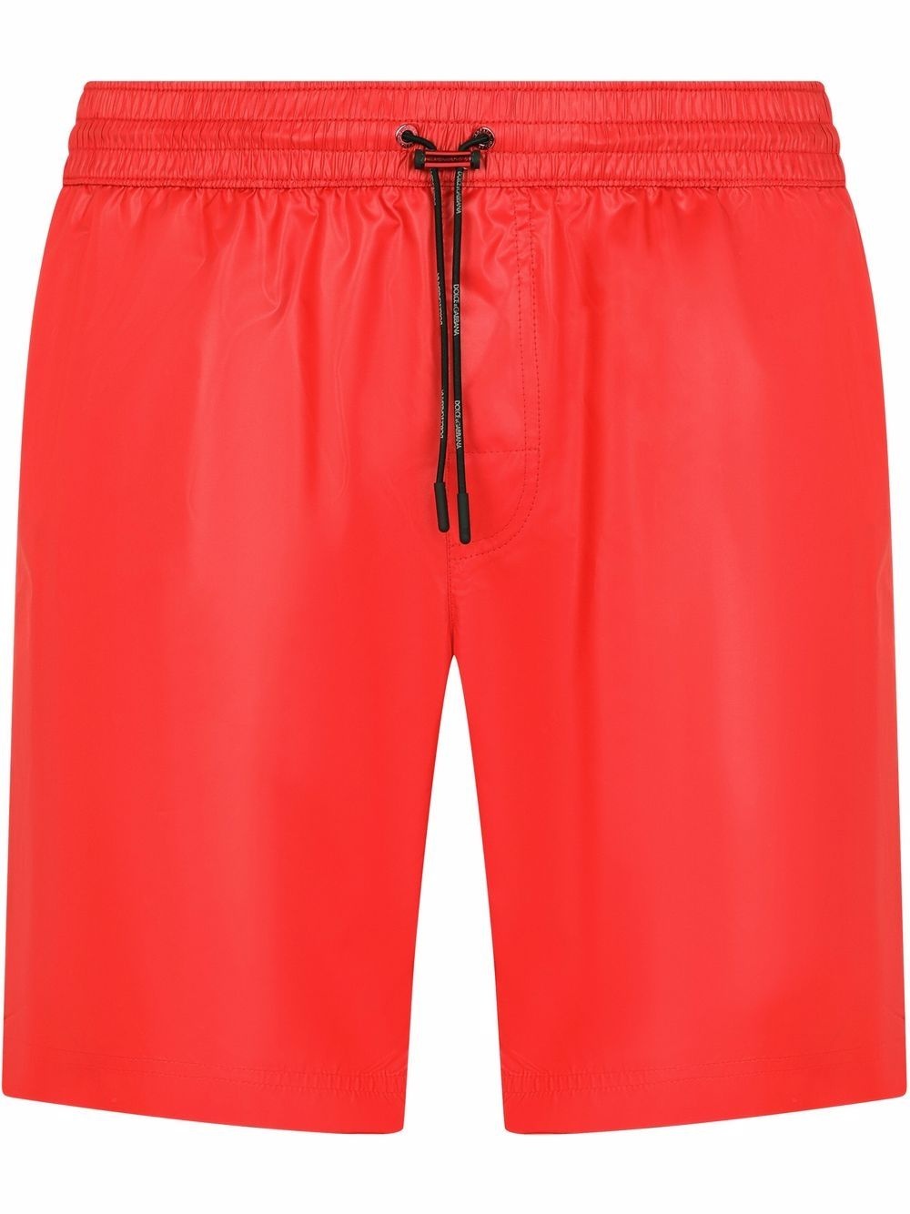 logo-band long swim shorts - 1