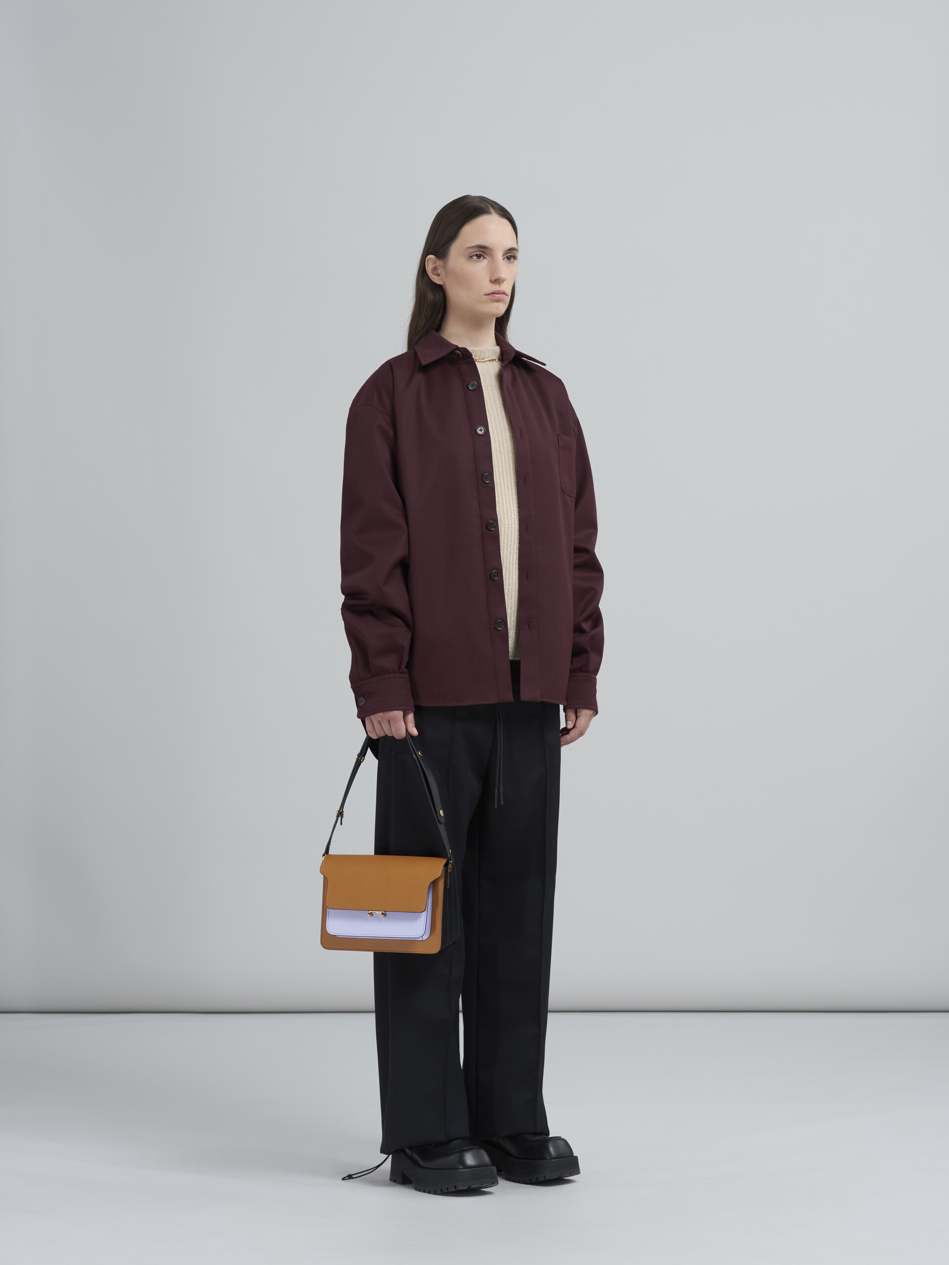 YARN-DYED  WOOL GABARDINE OVERSHIRT - 6