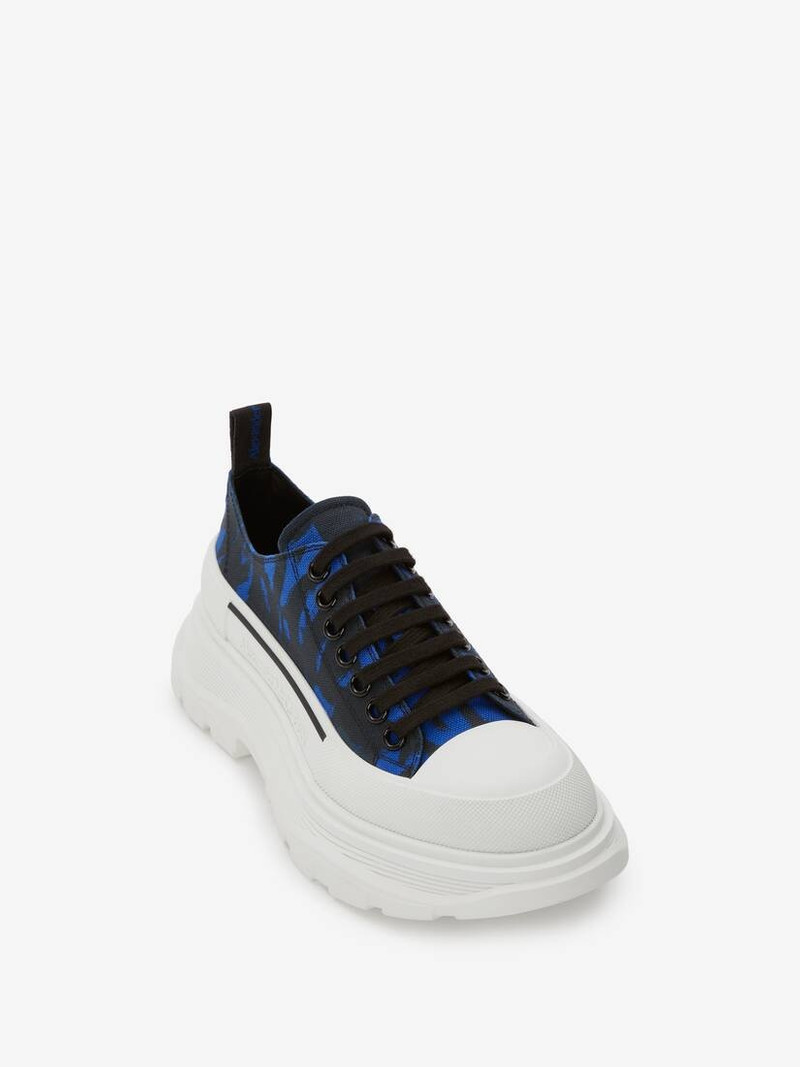 Alexander McQueen Tread Slick Lace Up in Black/blue outlook