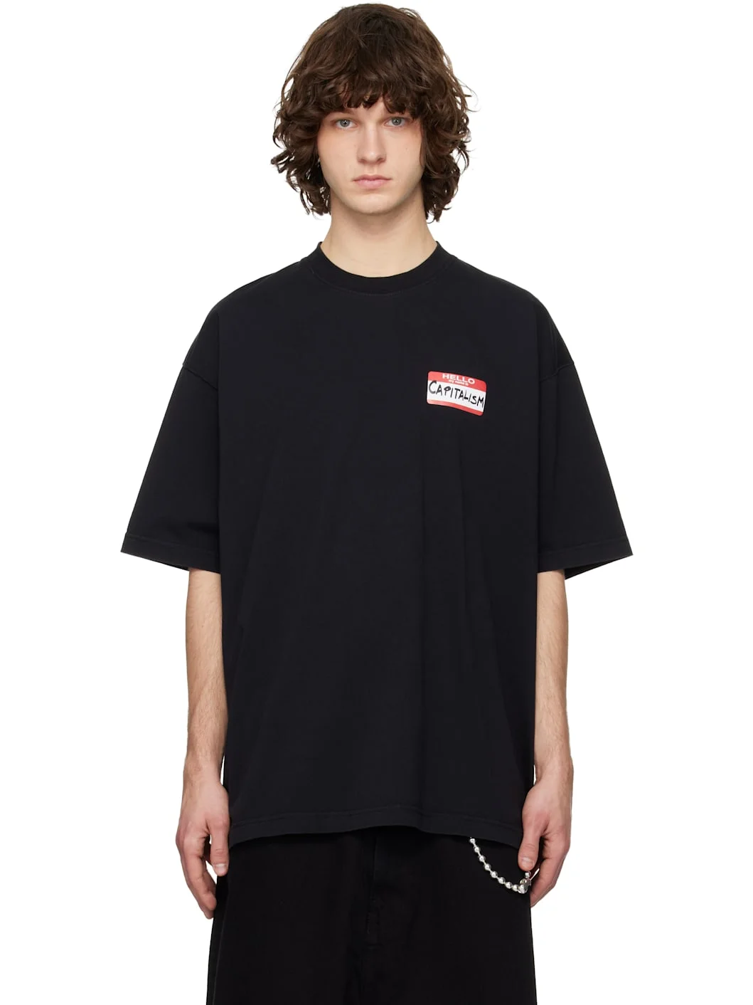 Black Sticker T-shirt - 1