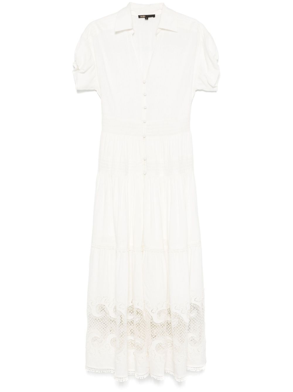 guipure-lace maxi dress - 1
