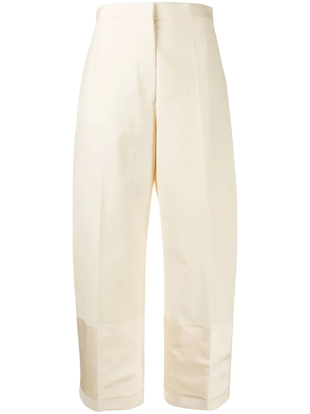 straight-leg cropped tailored trousers - 1