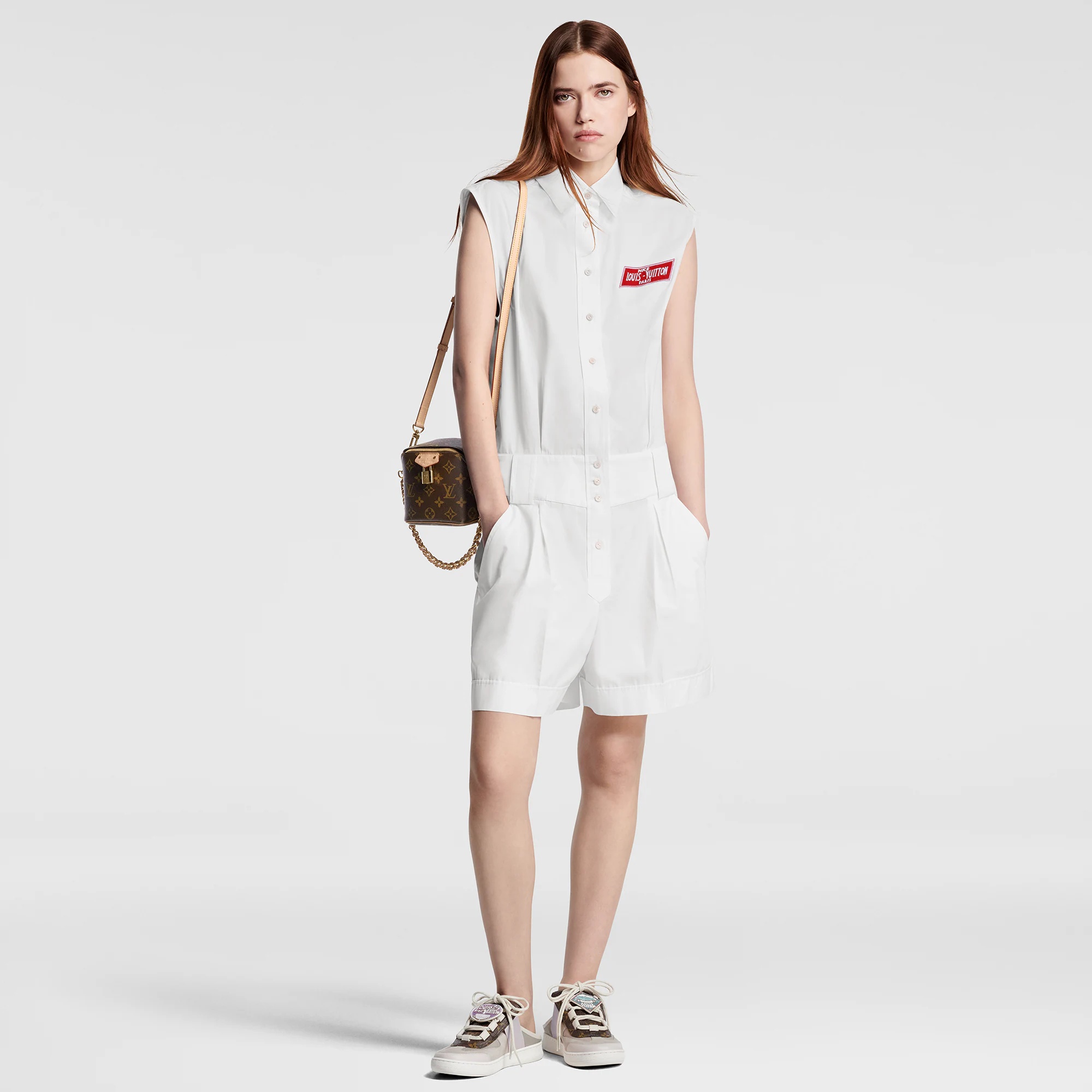 Tailored Poplin Playsuit - 4