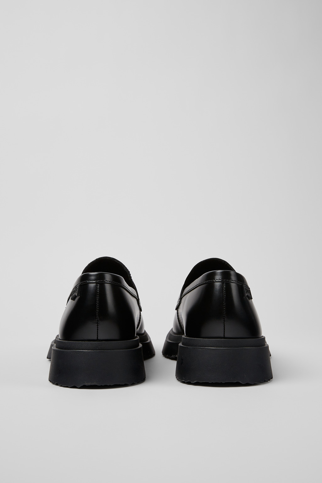 Black Leather Mocasins for Men. - 2
