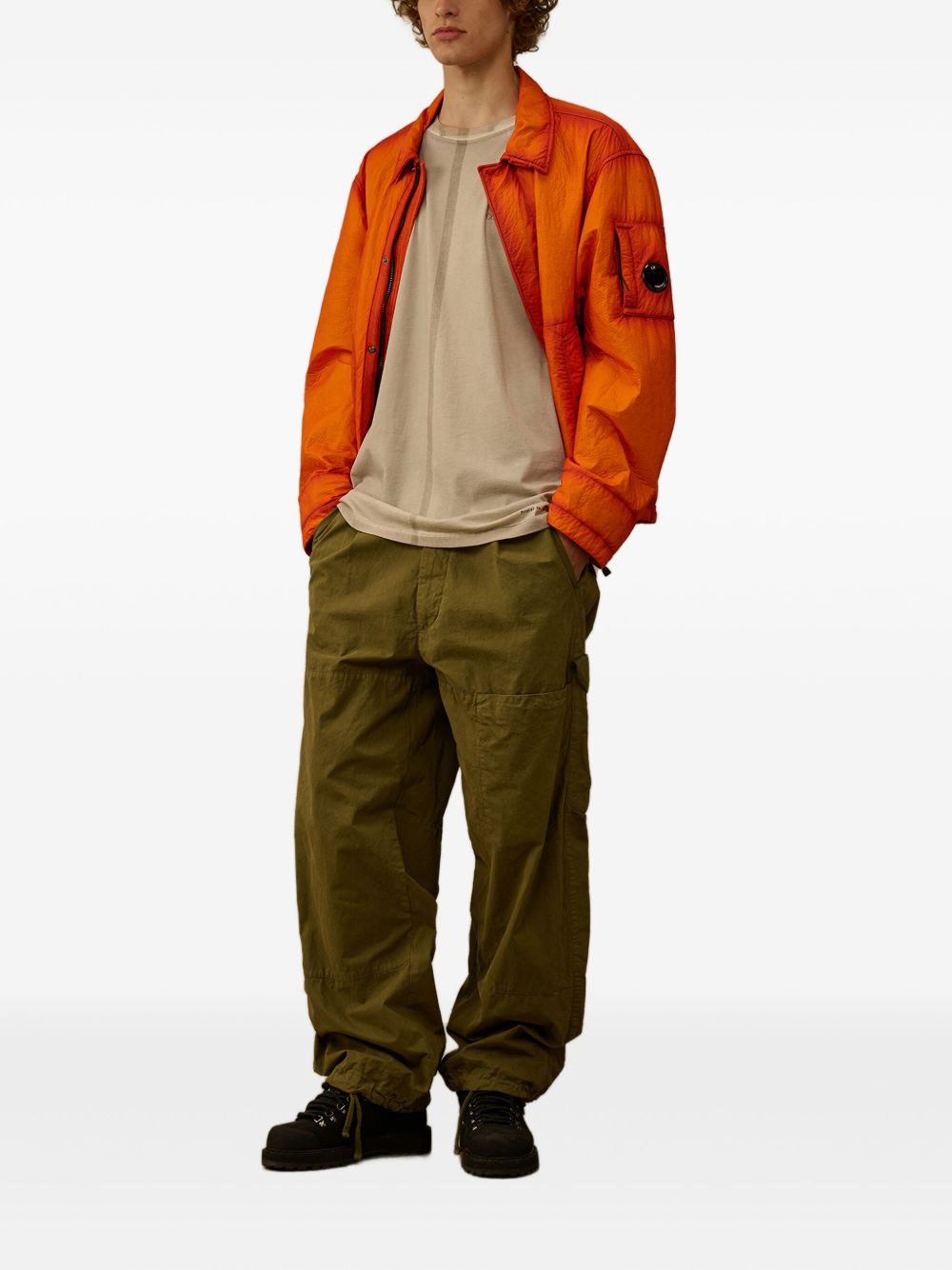 central-seam cotton T-shirt - 2