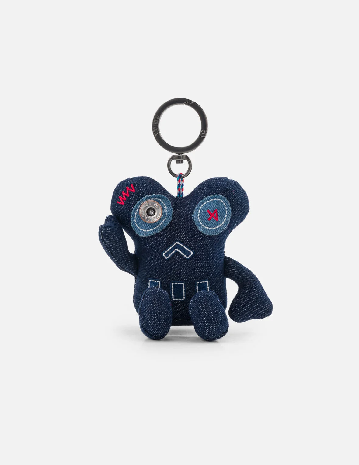 Chin-Chin Denim Plushie Keychain - 1