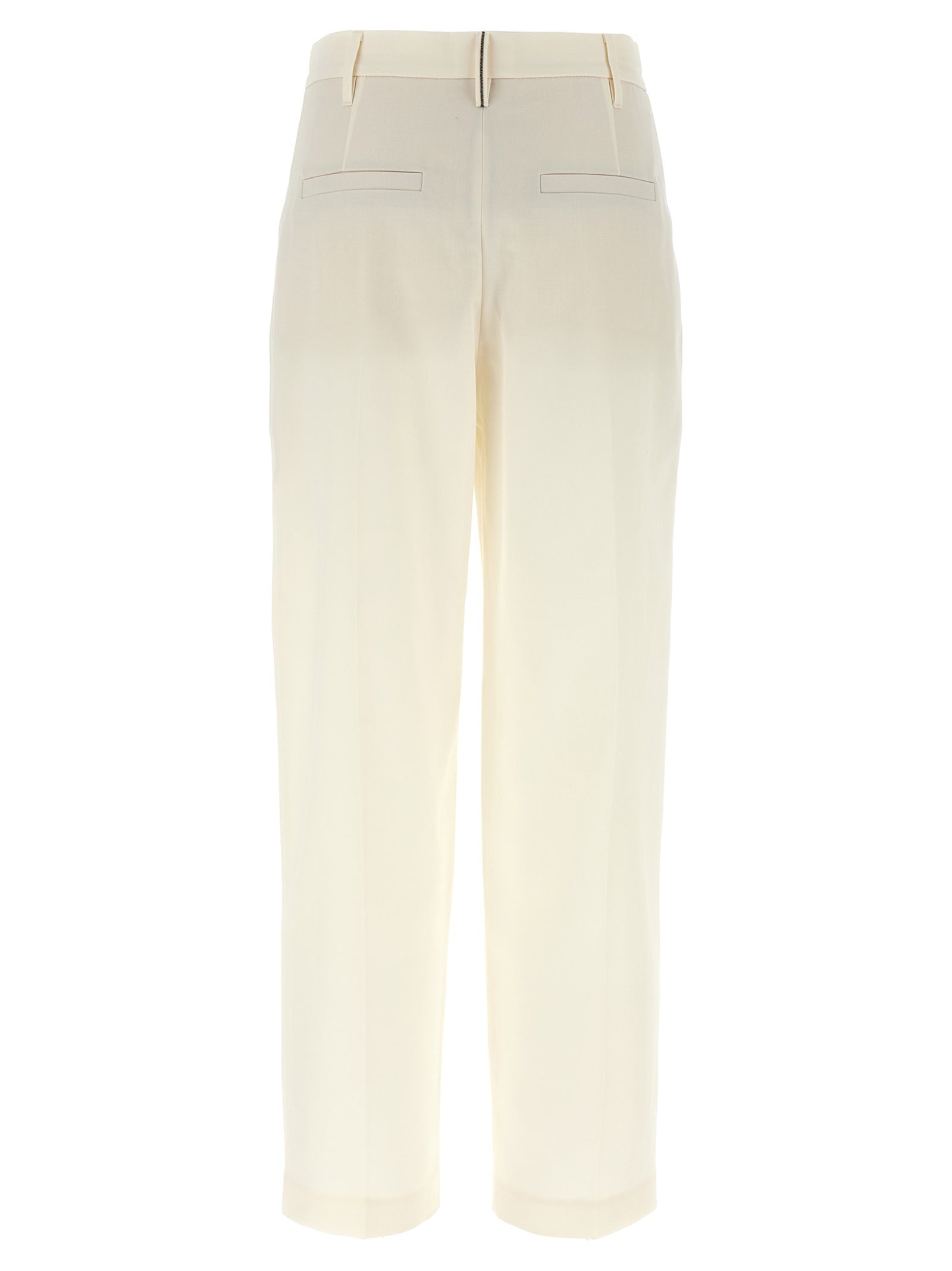 Pleat Pants White - 2