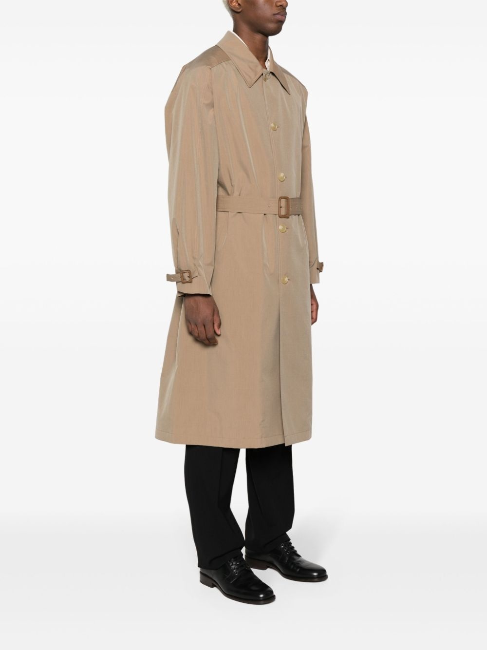 belted trench coat - 3