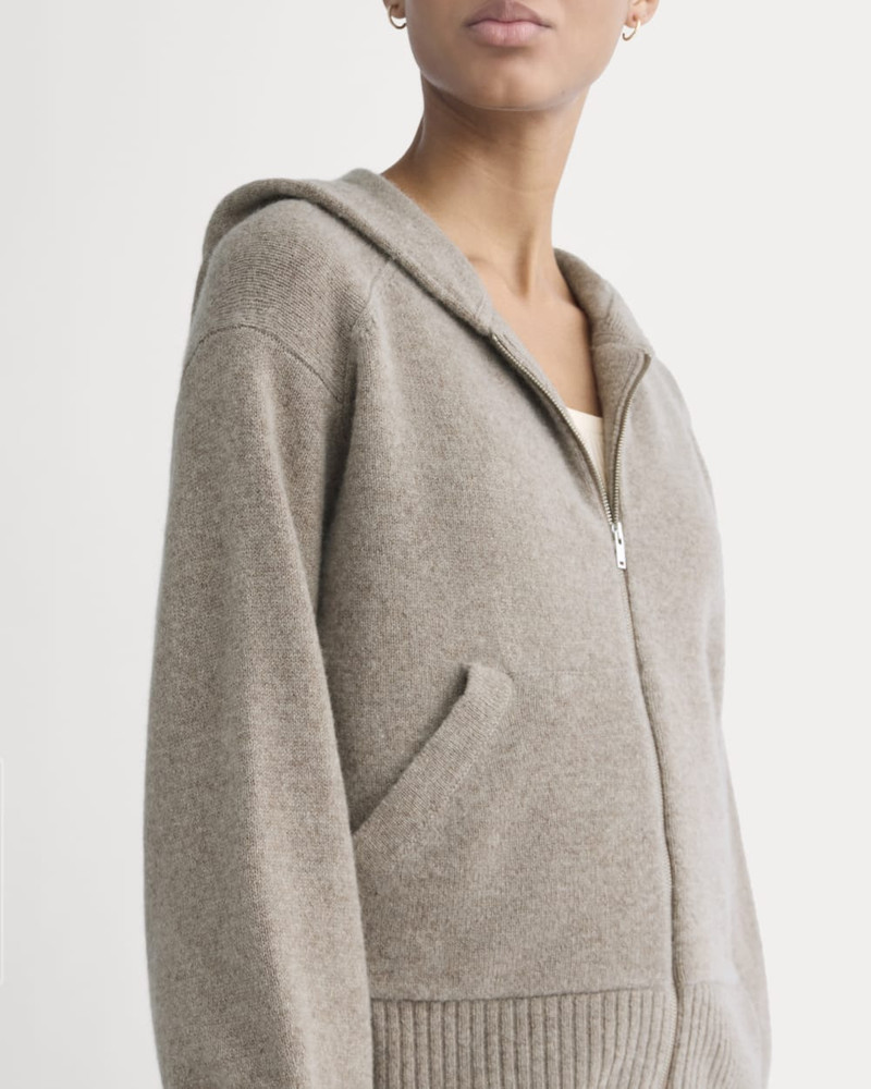 FULL-ZIP HOODIE IN WOOL CASHMERE 3