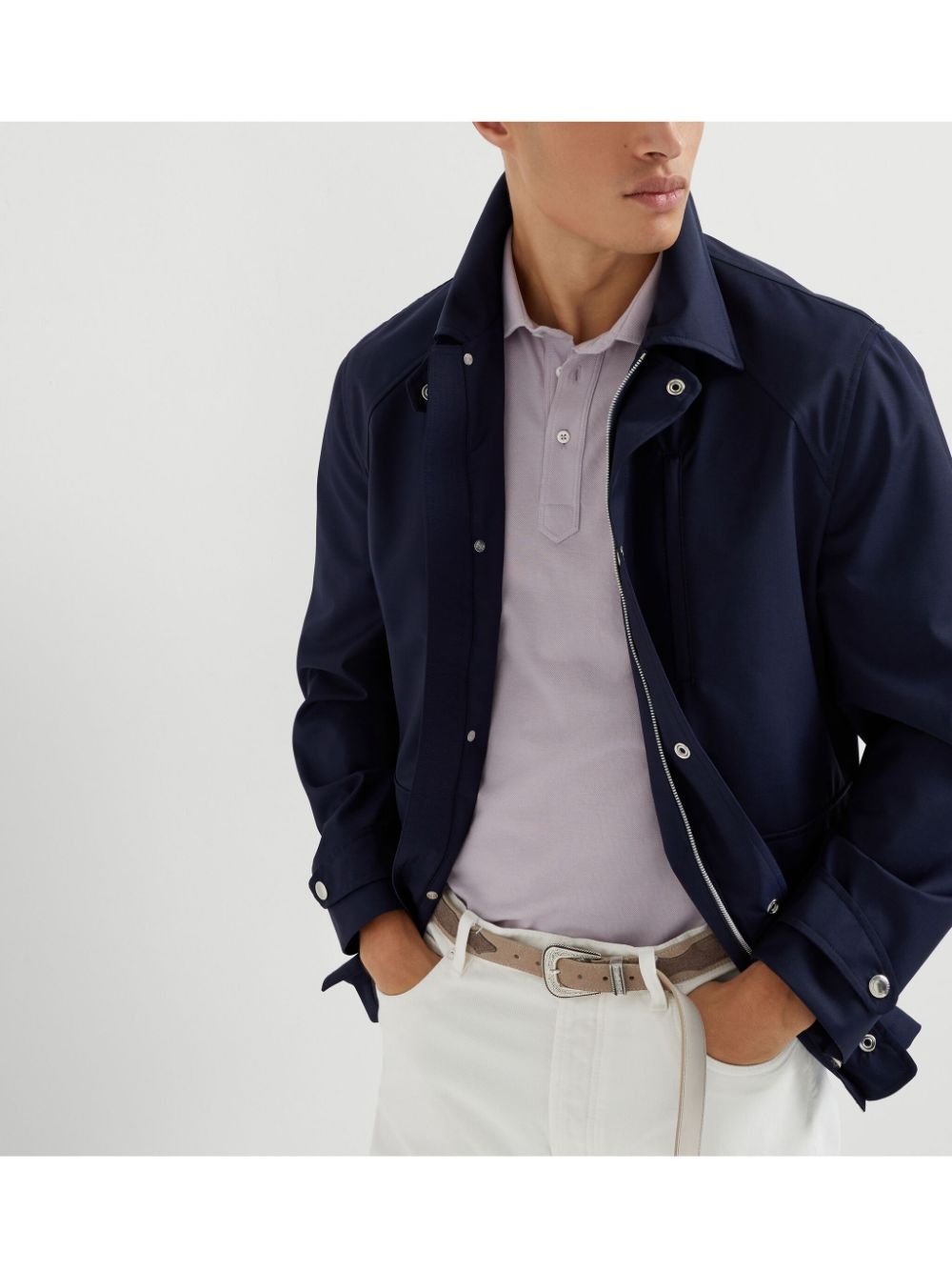 raglan-sleeve field jacket - 6