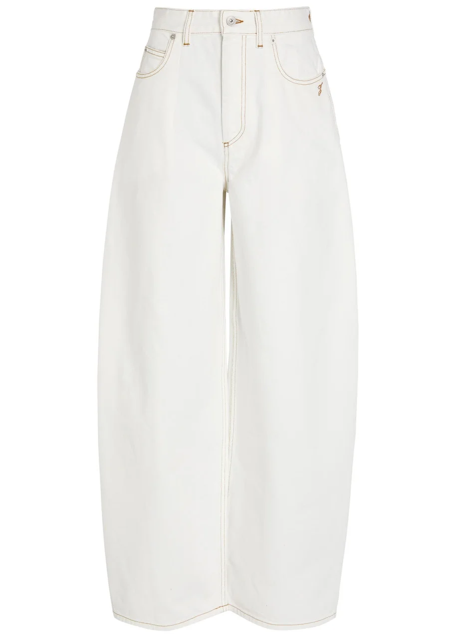 Jacquemus Le De-nimes Ovalo Barrel-leg Denim Jeans - 1
