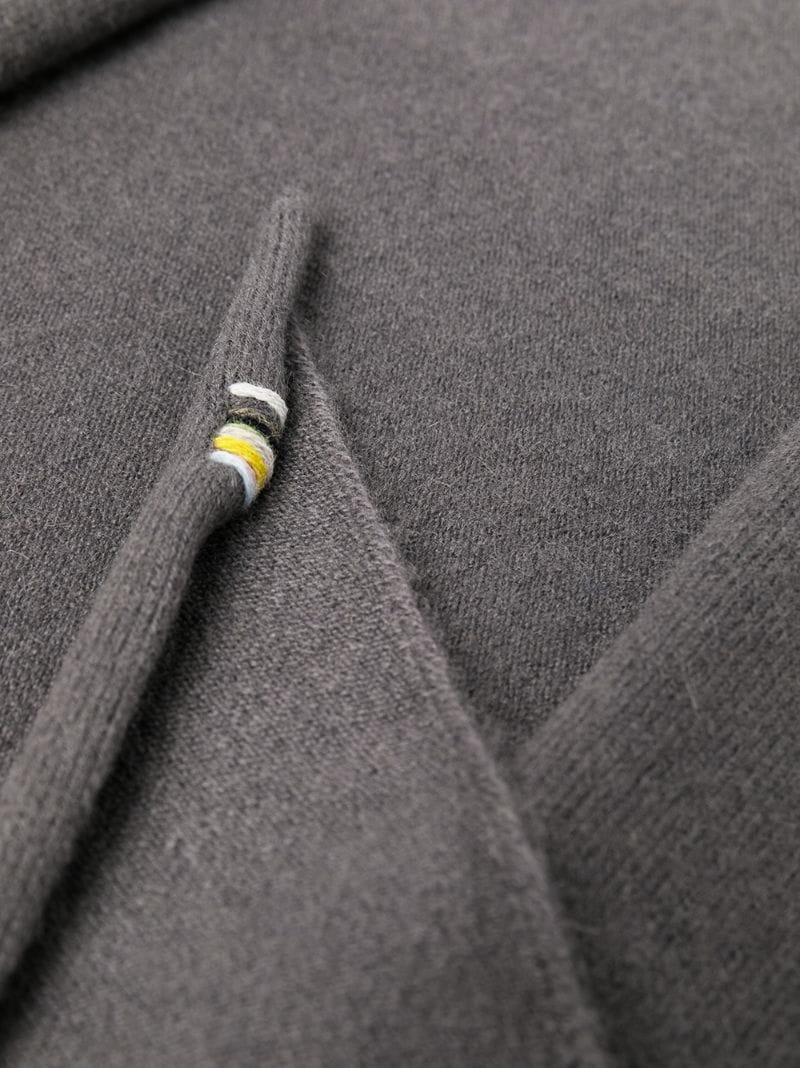 knitted cashmere-blend shawl - 5