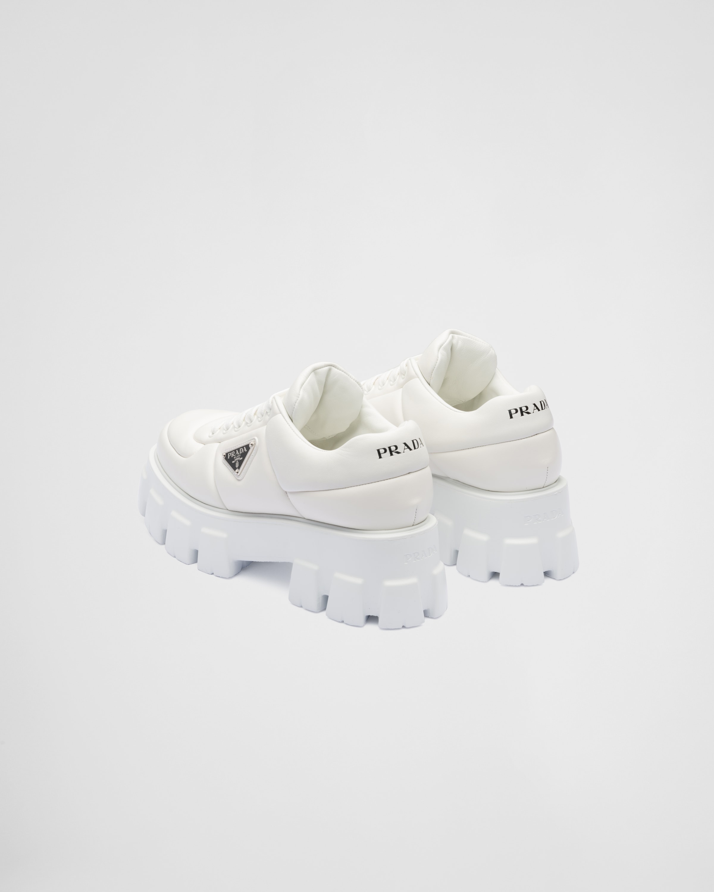 Soft padded nappa leather lace-up shoes - 5