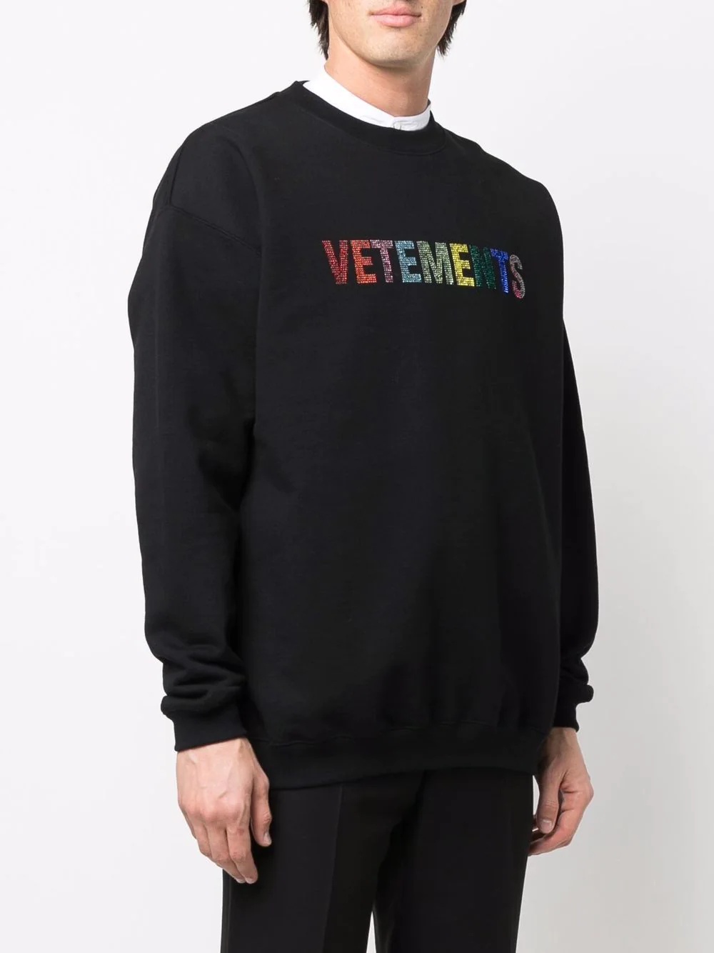 rainbow stud logo sweatshirt - 4