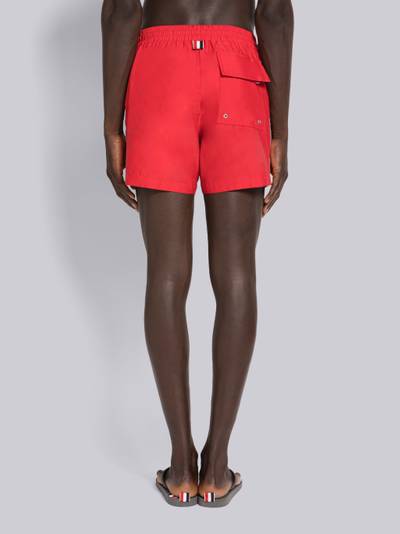 Thom Browne Red Solid Swim Tech Striped Side Drawcord Waist Swim Short outlook