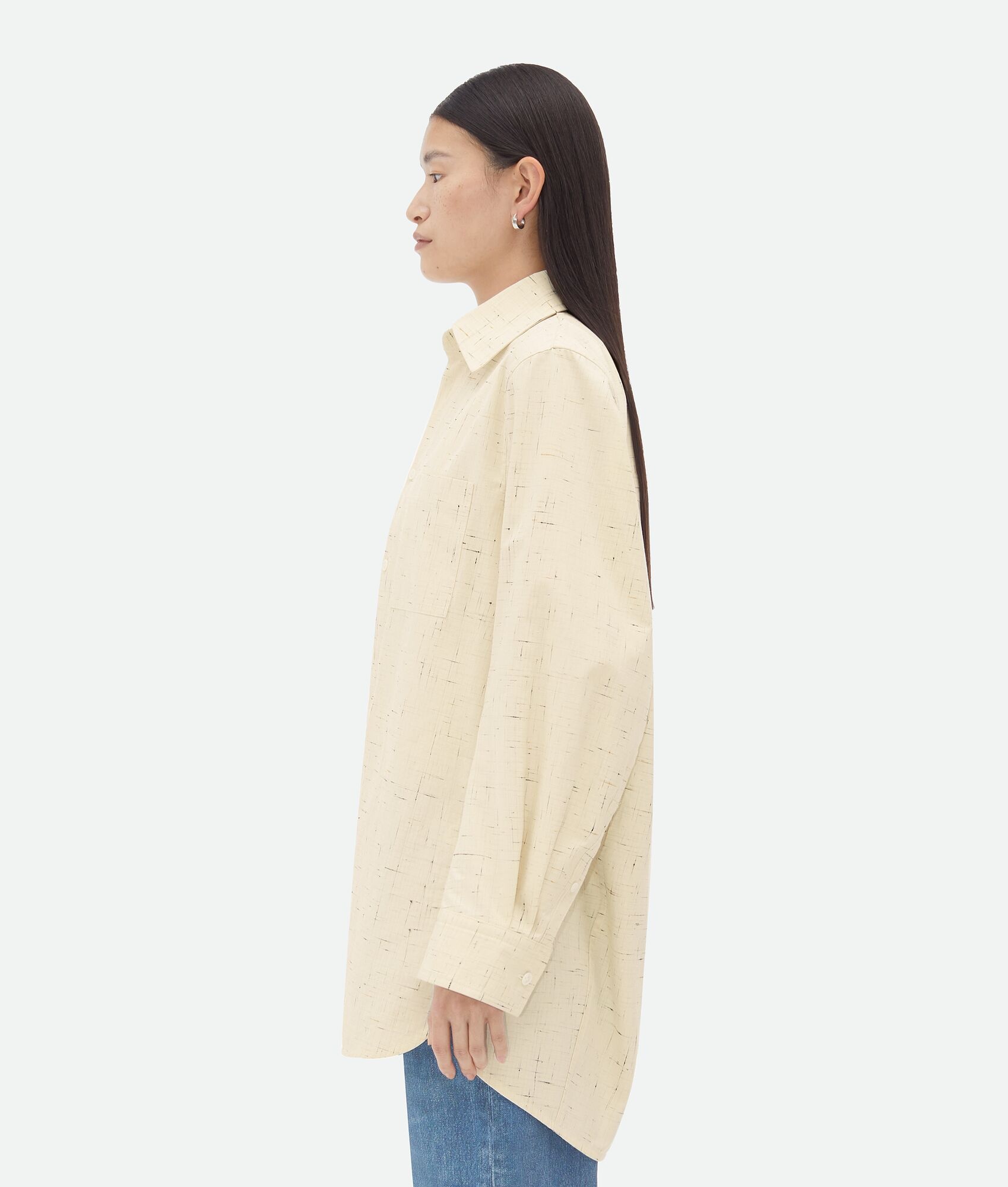 Textured Criss-Cross Cotton Shirt - 2