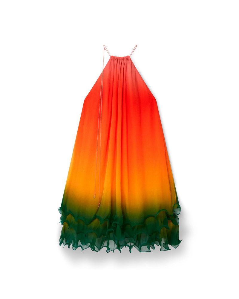 CASABLANCA Rainbow Gradient Cocktail Dress outlook
