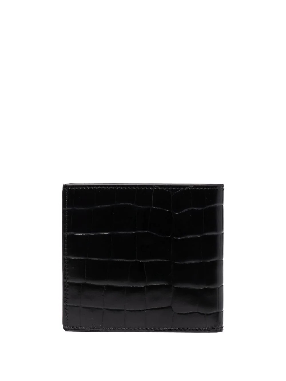 crocodile-effect leather wallet - 2