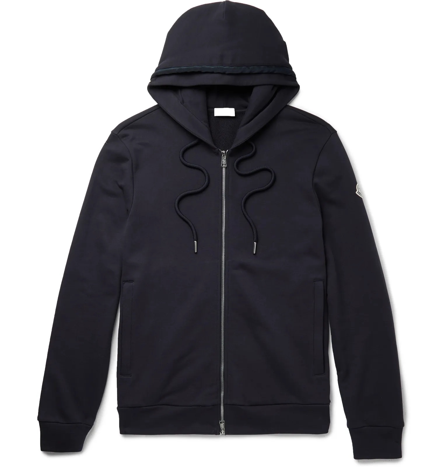 Loopback Cotton-Jersey Zip-Up Hoodie - 1