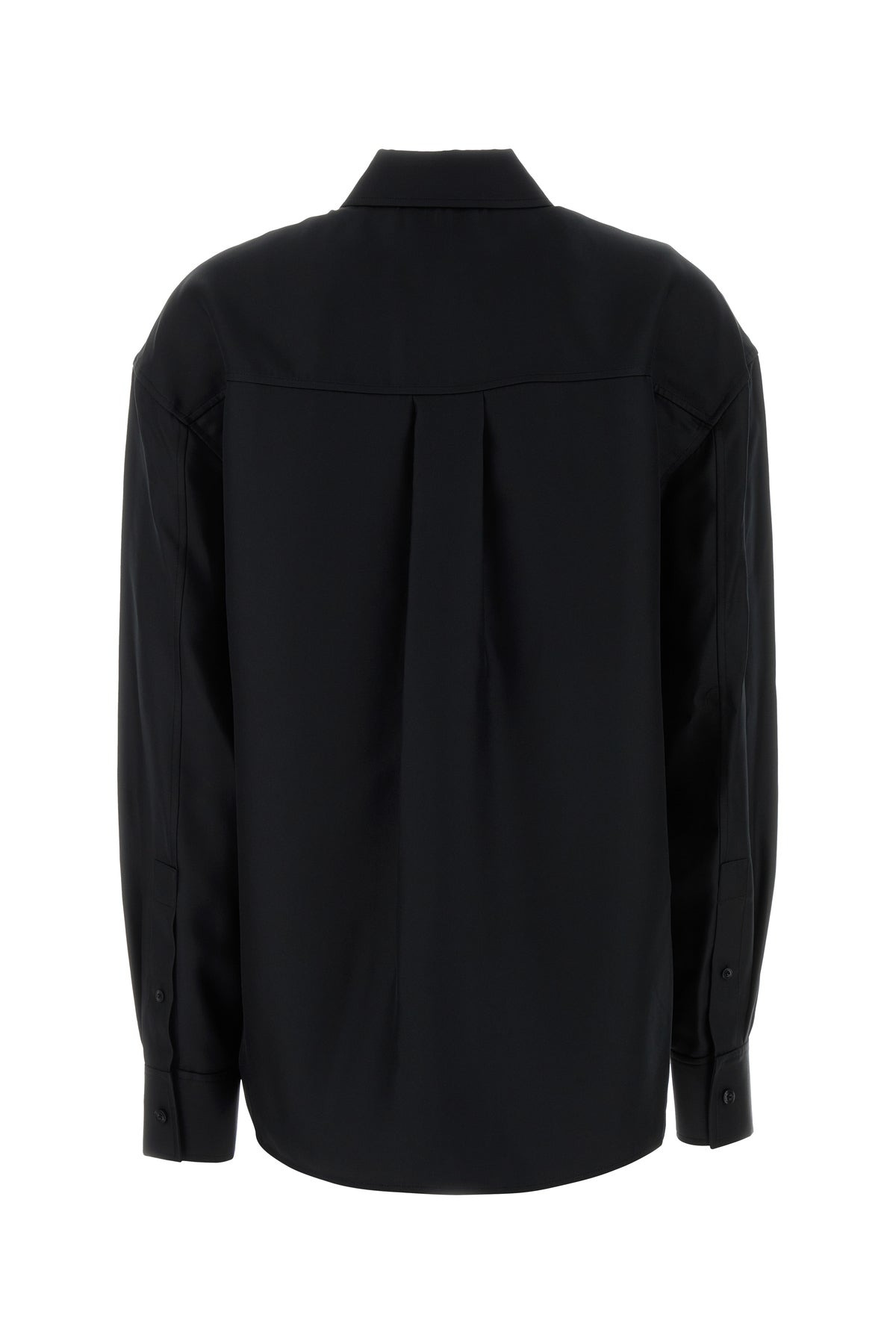 Black satin oversize shirt - 2