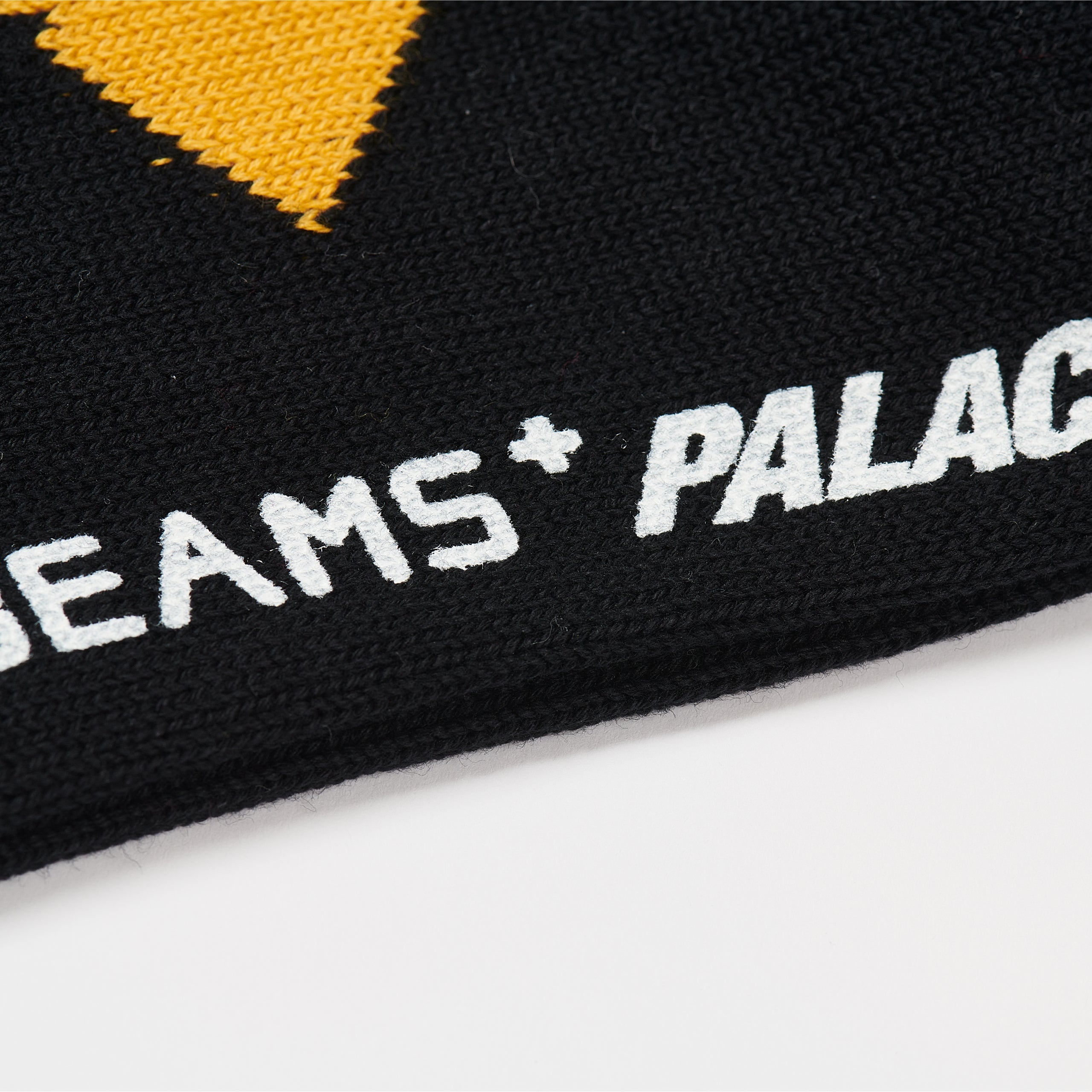 PALACE BEAMS PLUS ARGYLE SOCKS JET BLACK - 3