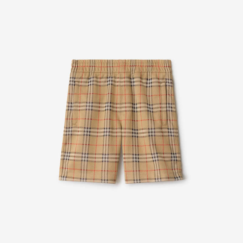 Check Jersey Shorts 1