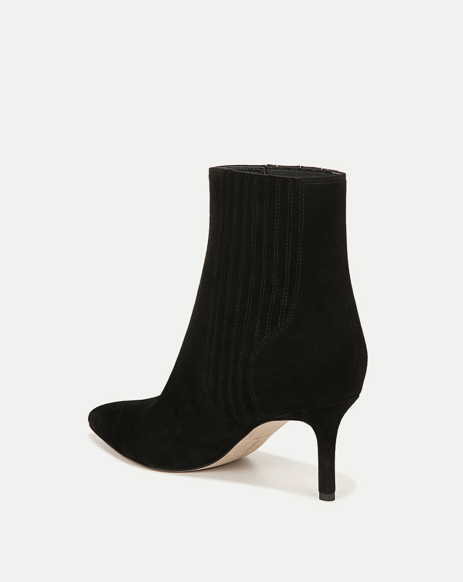 LISA SUEDE MID-HEEL BOOTIE - 4