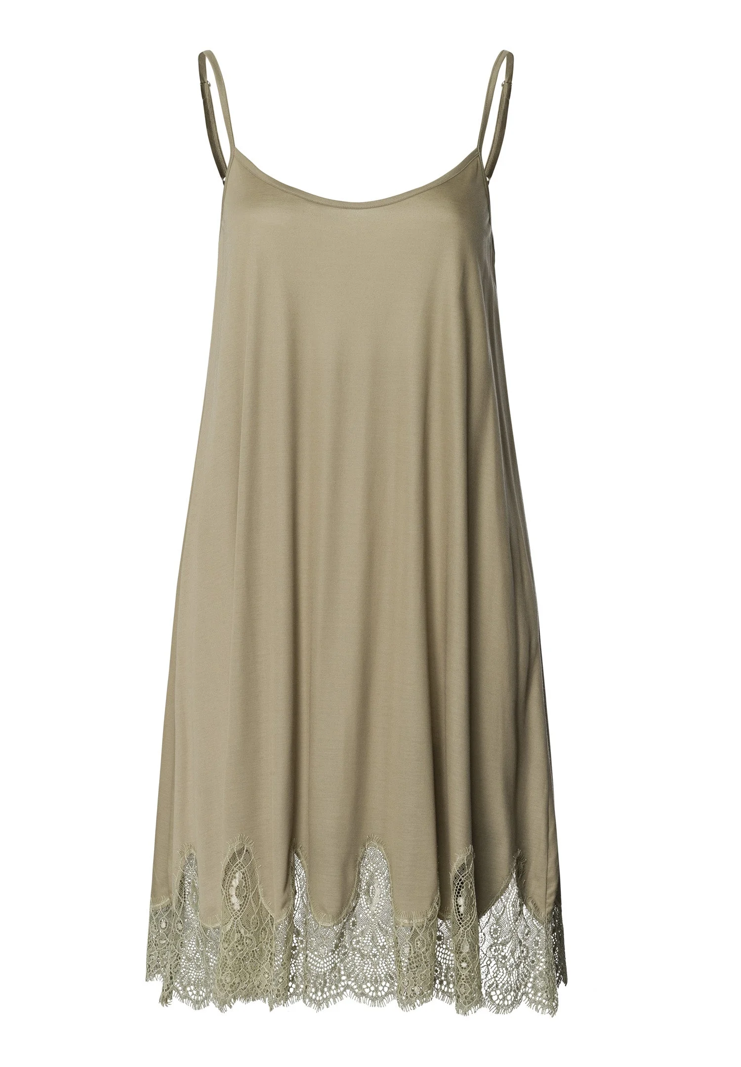 Melia Scalloped Lace Tencel™ Chemise - 1