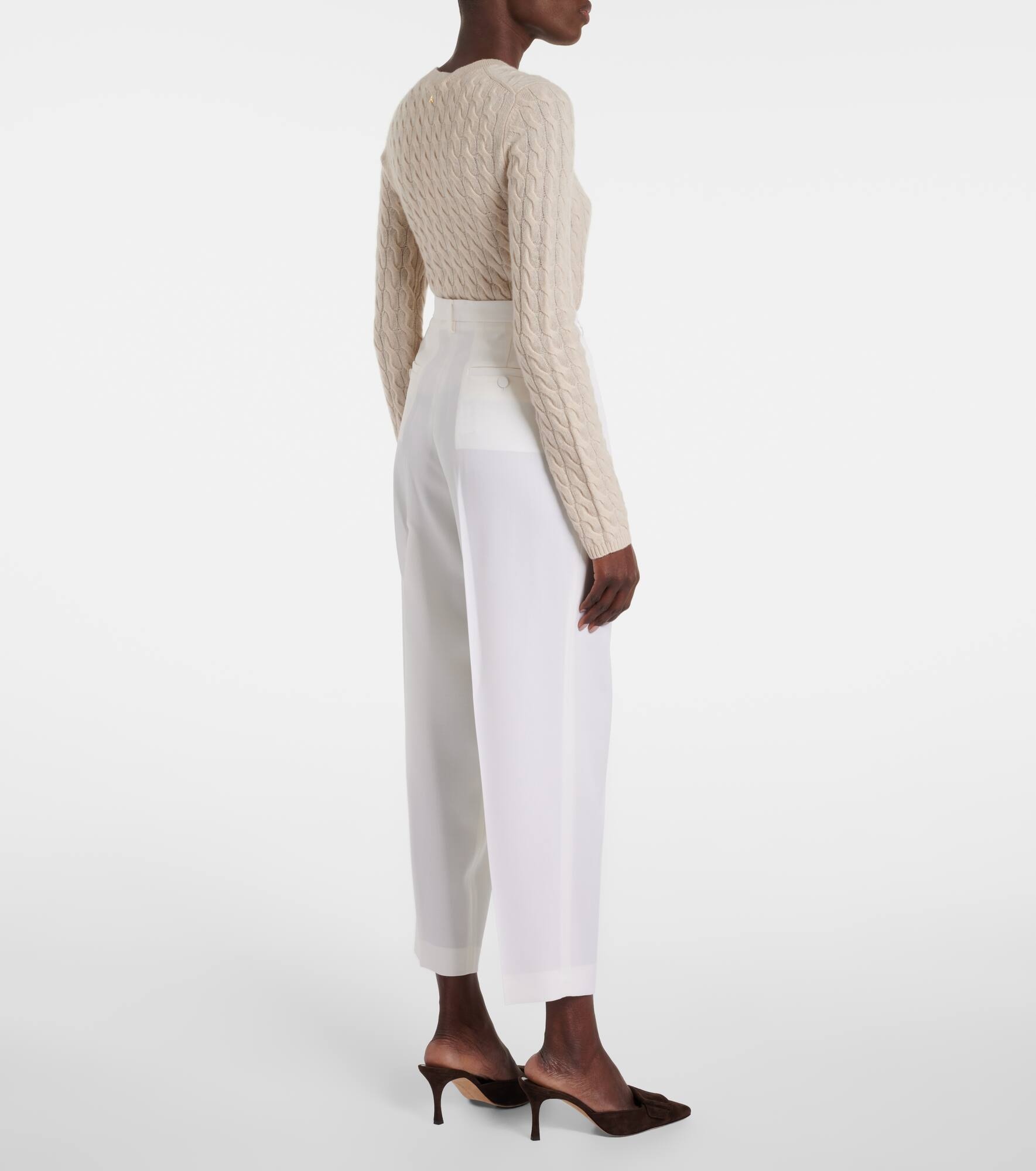 Emmett high-rise wool tapered pants - 3