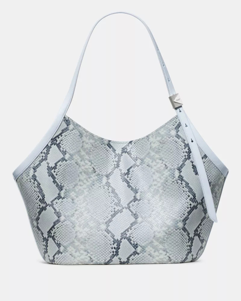 Deco Snake Embossed Tulip Tote Bag 1