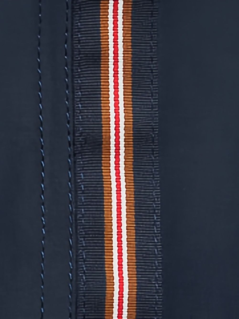 Bulldog stripe-drawcord swim shorts - 4