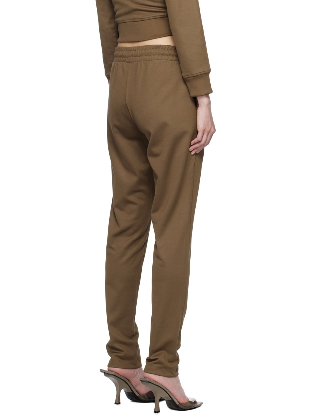 Brown Bonded Logo Lounge Pants - 3