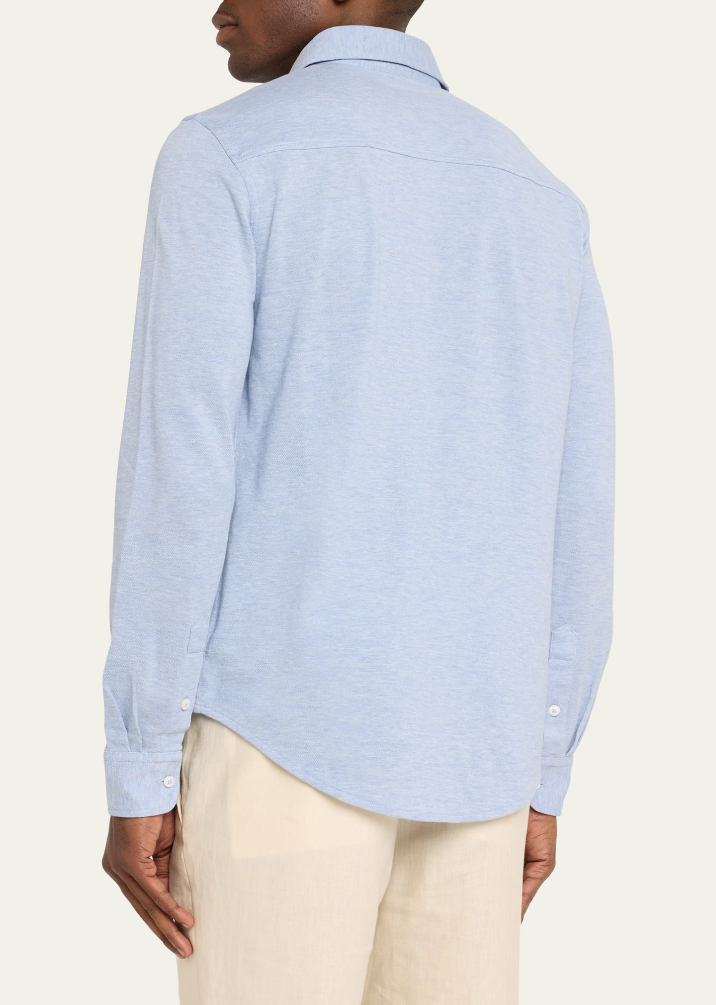 Men's Washed Pique Sport Shirt - 3