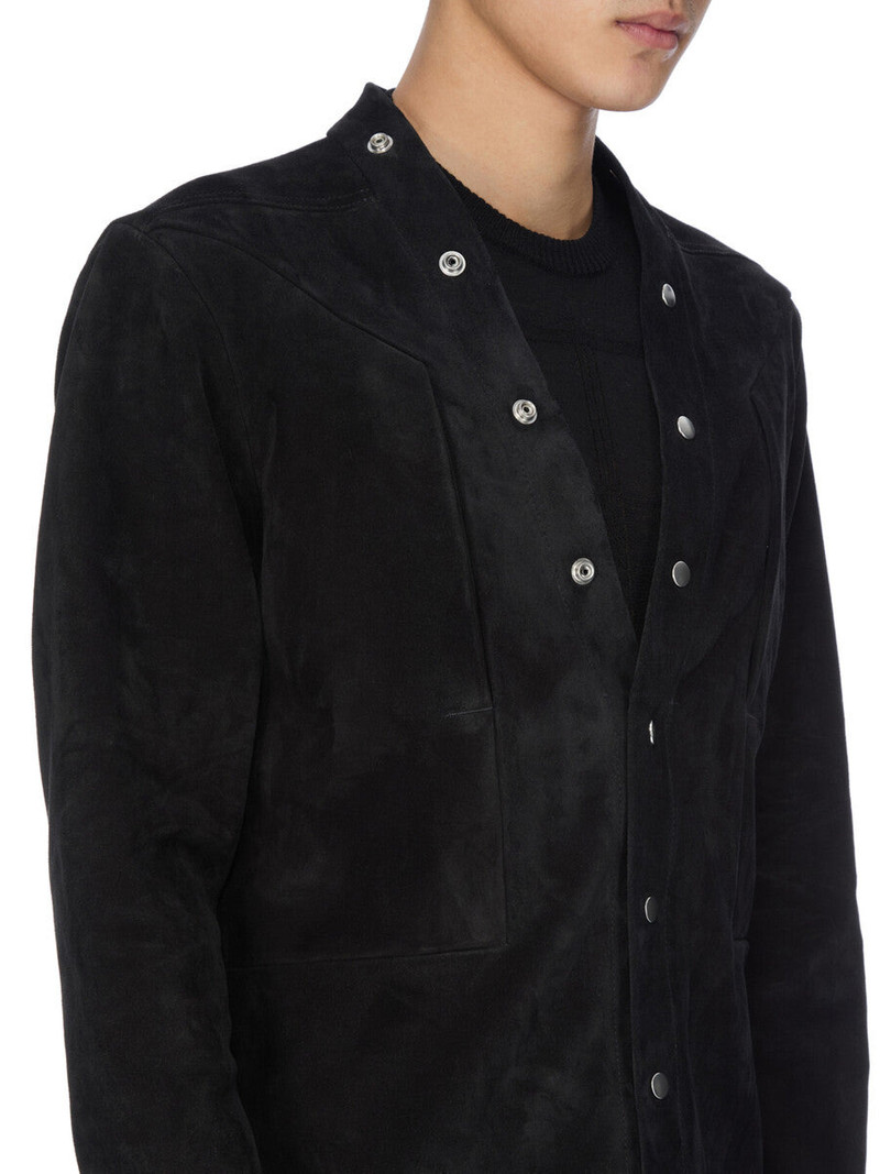 Black Concordians Larry Fogpocket Leather Overshirt 4
