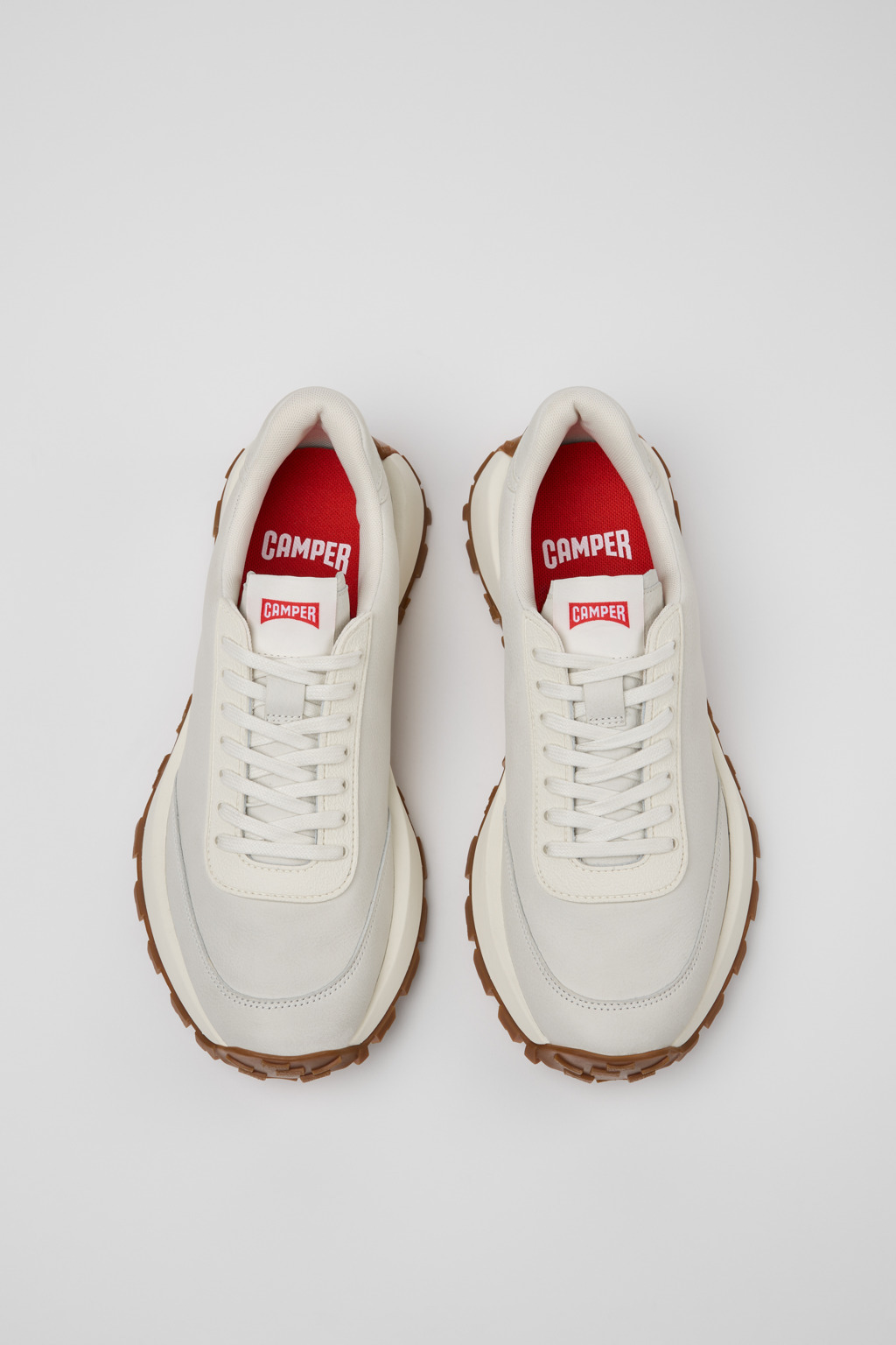 White Leather Sneakers for Men. - 5