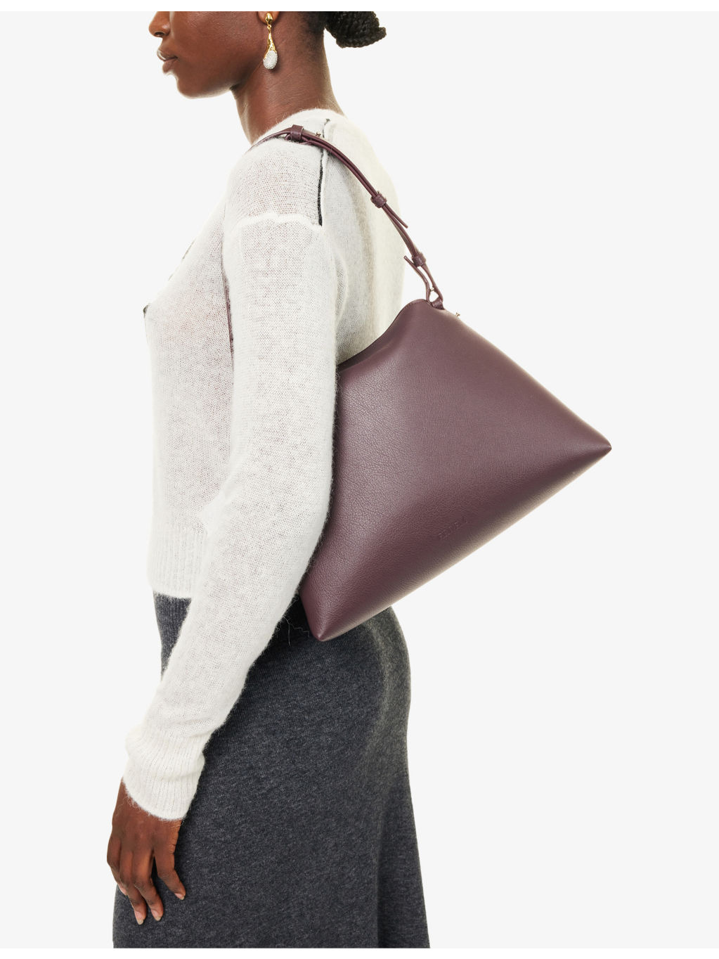 Large Bloom Leather Shoulder Bag - 2