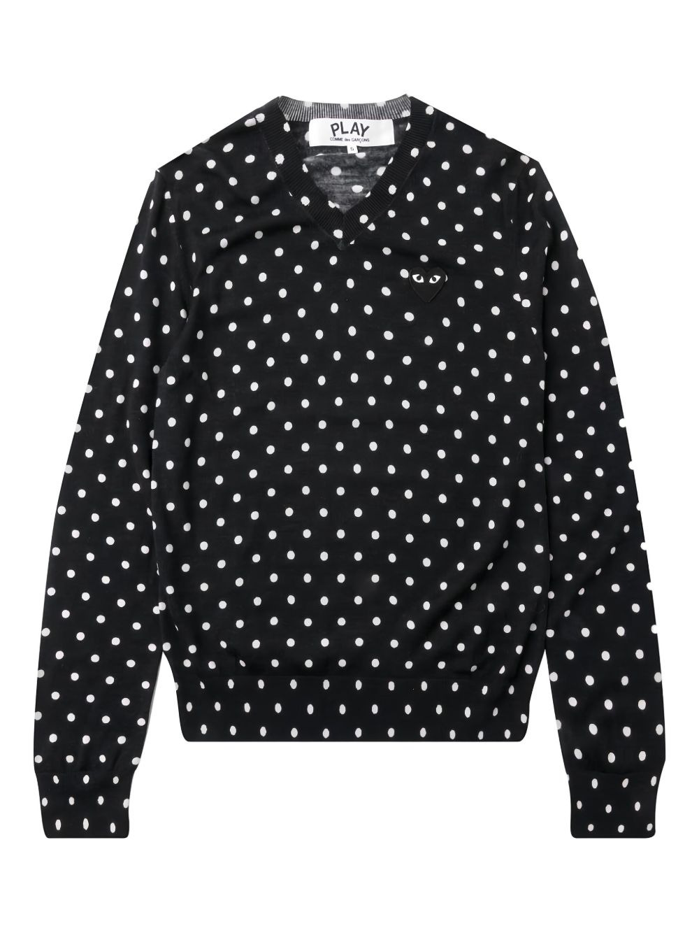 embroidered heart polka dot jumper - 2