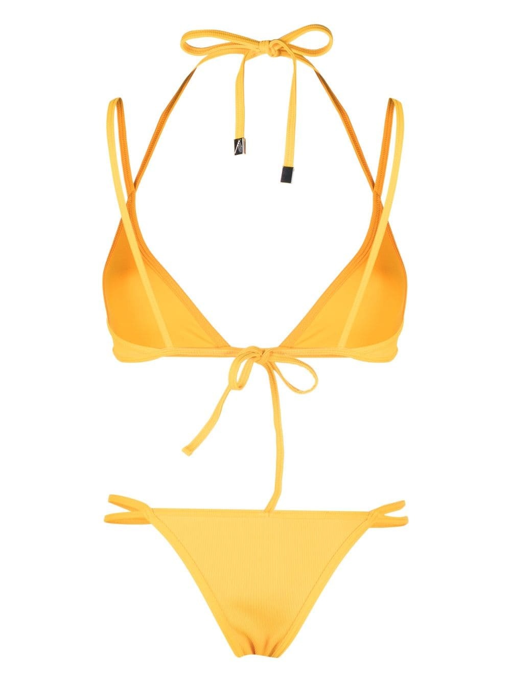 strappy triangle bikini set - 2