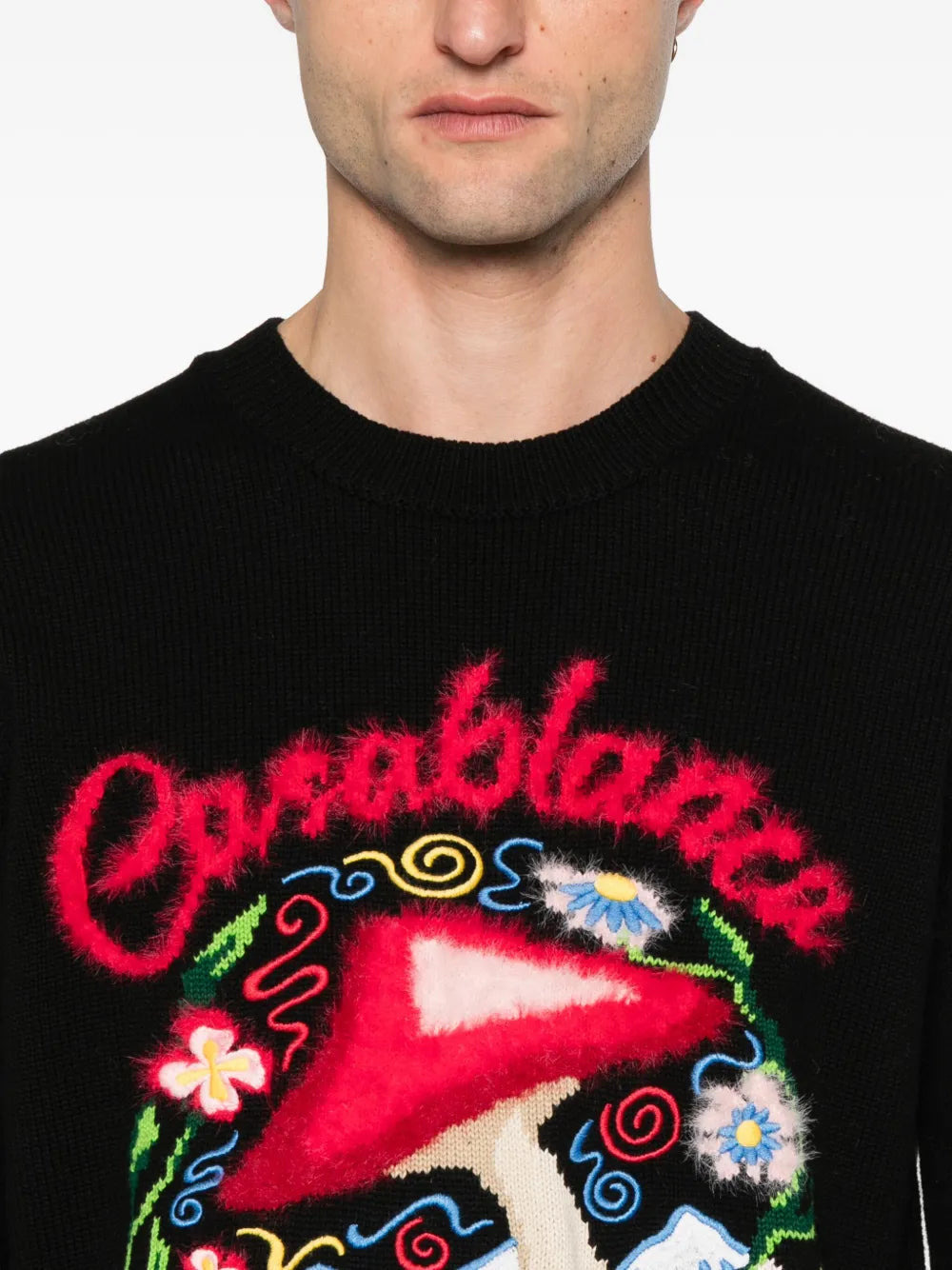 Casablanca Men Embroidered Sweater - 4