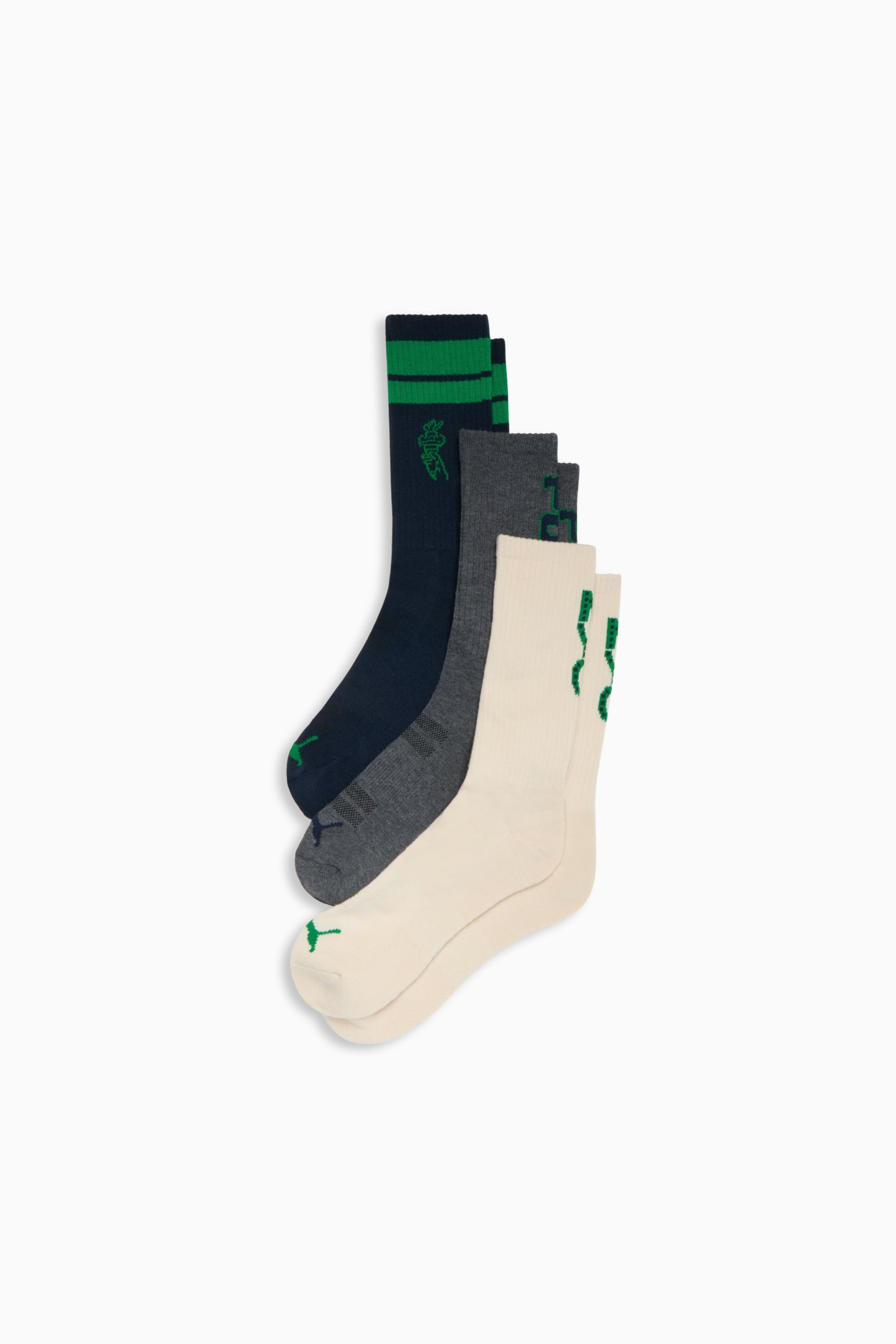 Men's Half-Terry Crew Lenght Socks (3 Pairs) - 1