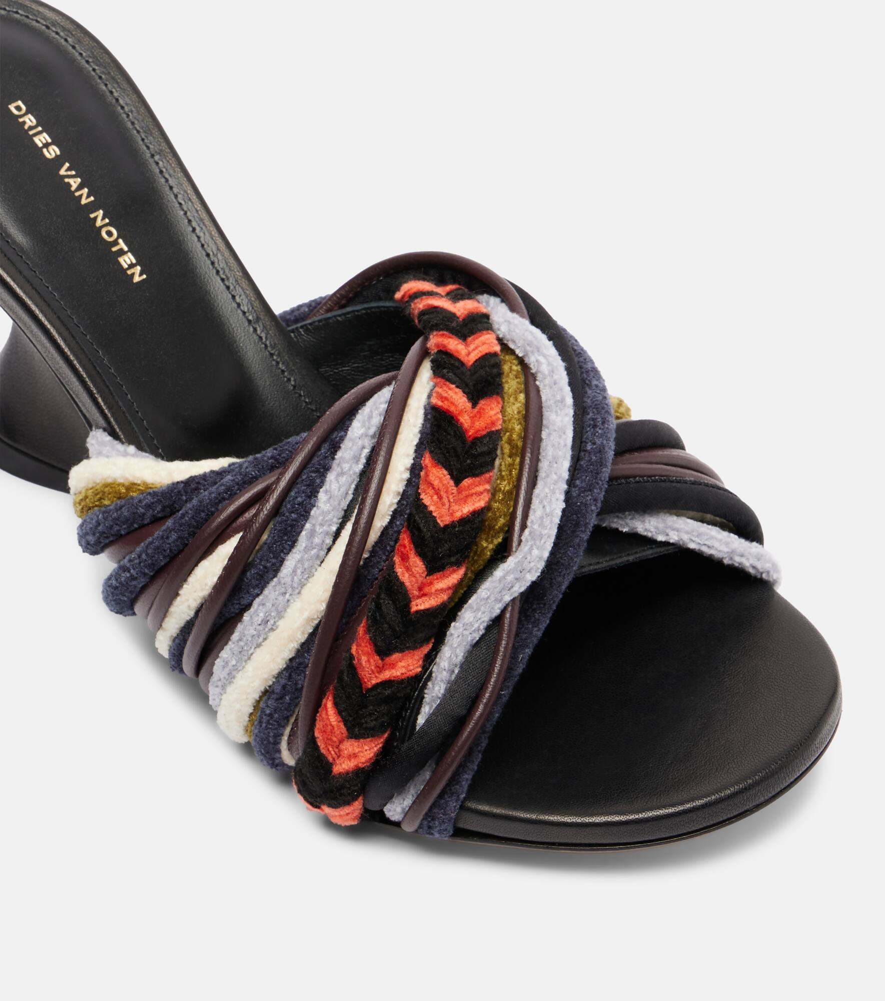 75 braided wedge mules - 5