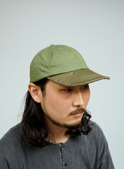 Nigel Cabourn Baseball Cap Cotton Twill in Green outlook