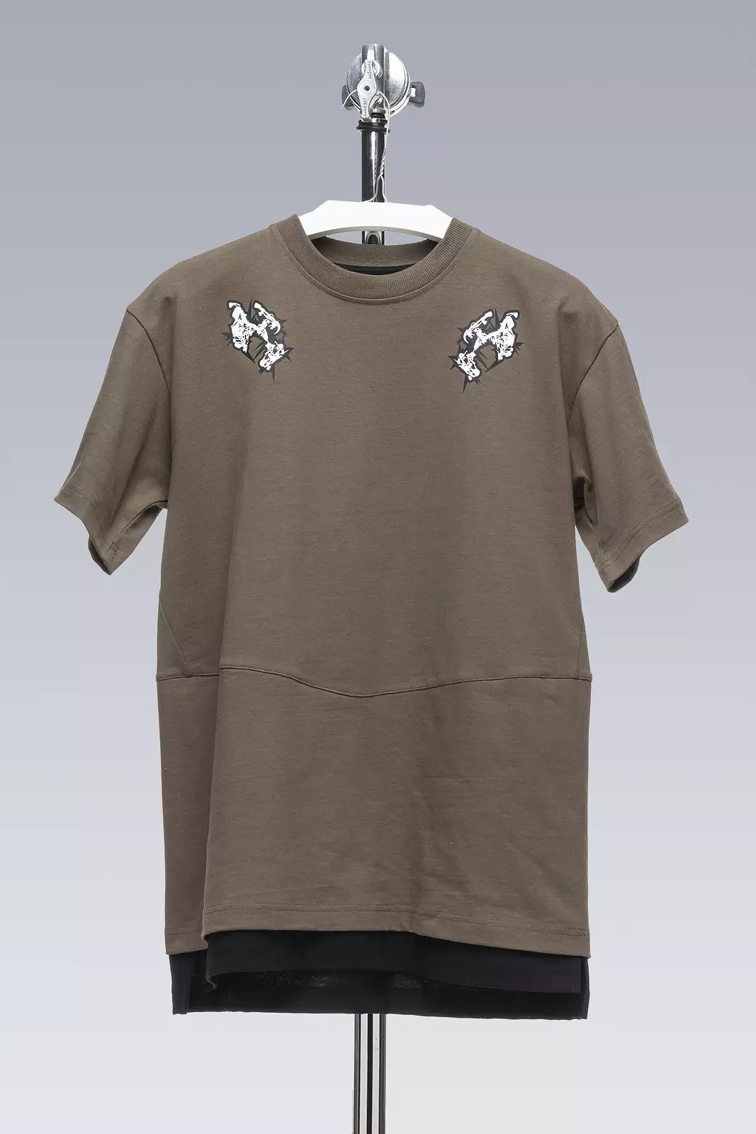 S28-PR-A 100% Orgnaic Cotton Short Sleeve T-shirt RAF Green/Black - 1