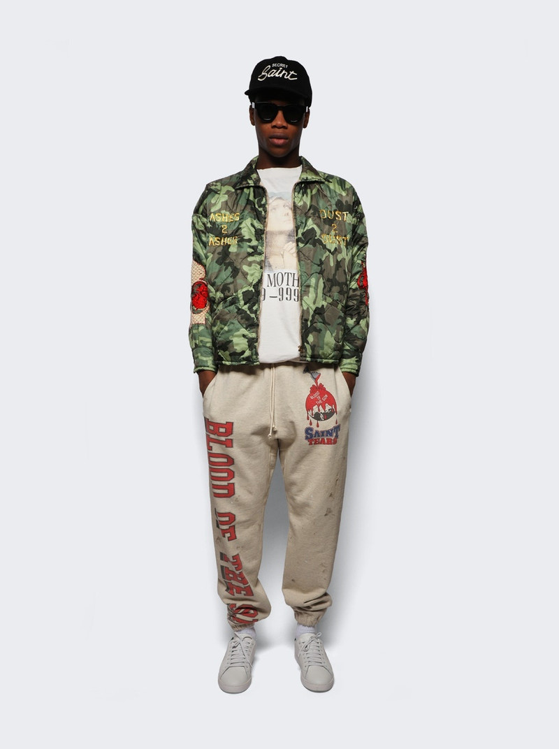 SAINT M×××××× Camouflage Ashes To Ashes Dust To Dust Jacket Green outlook