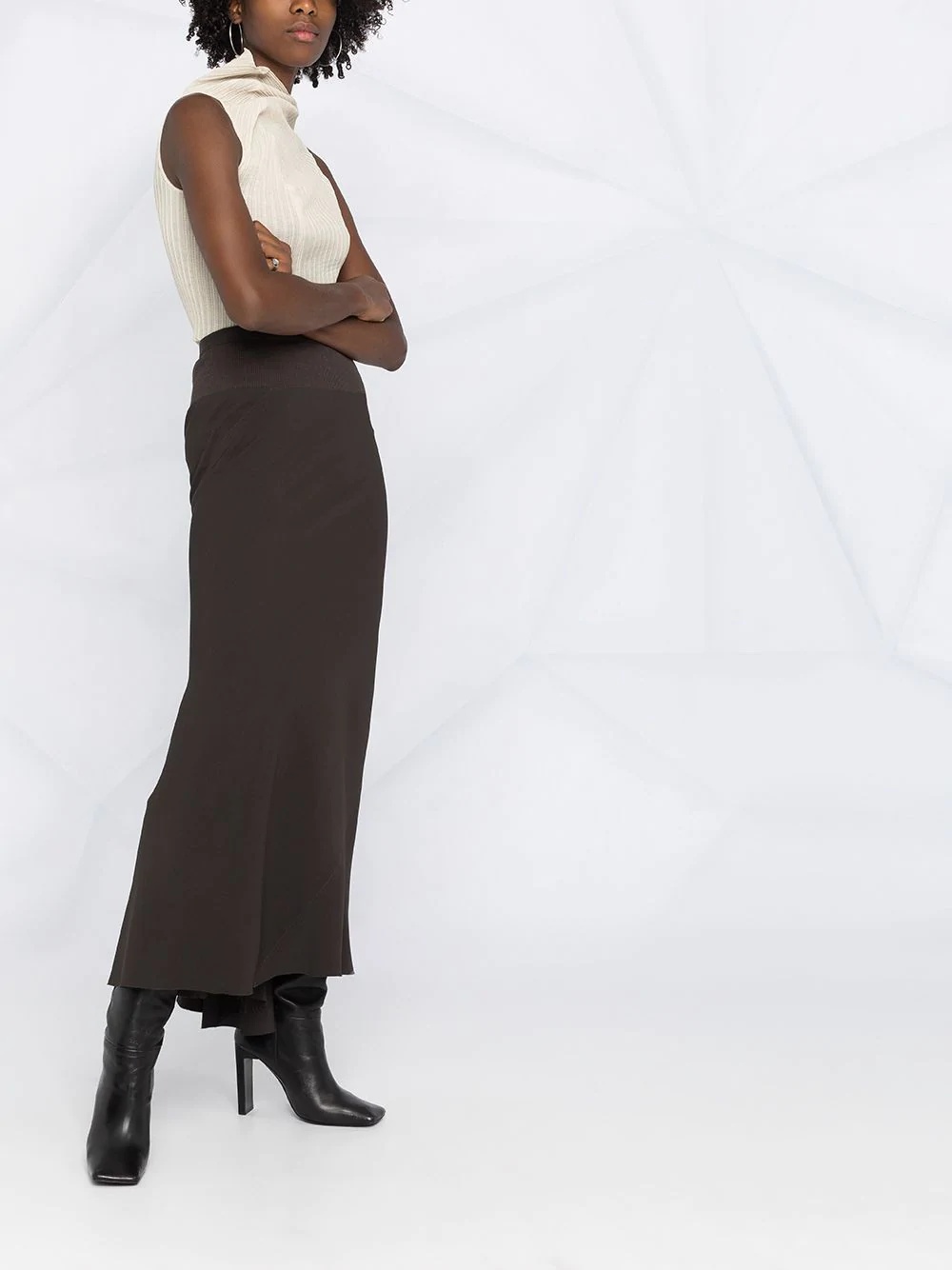 elasticated maxi skirt - 6